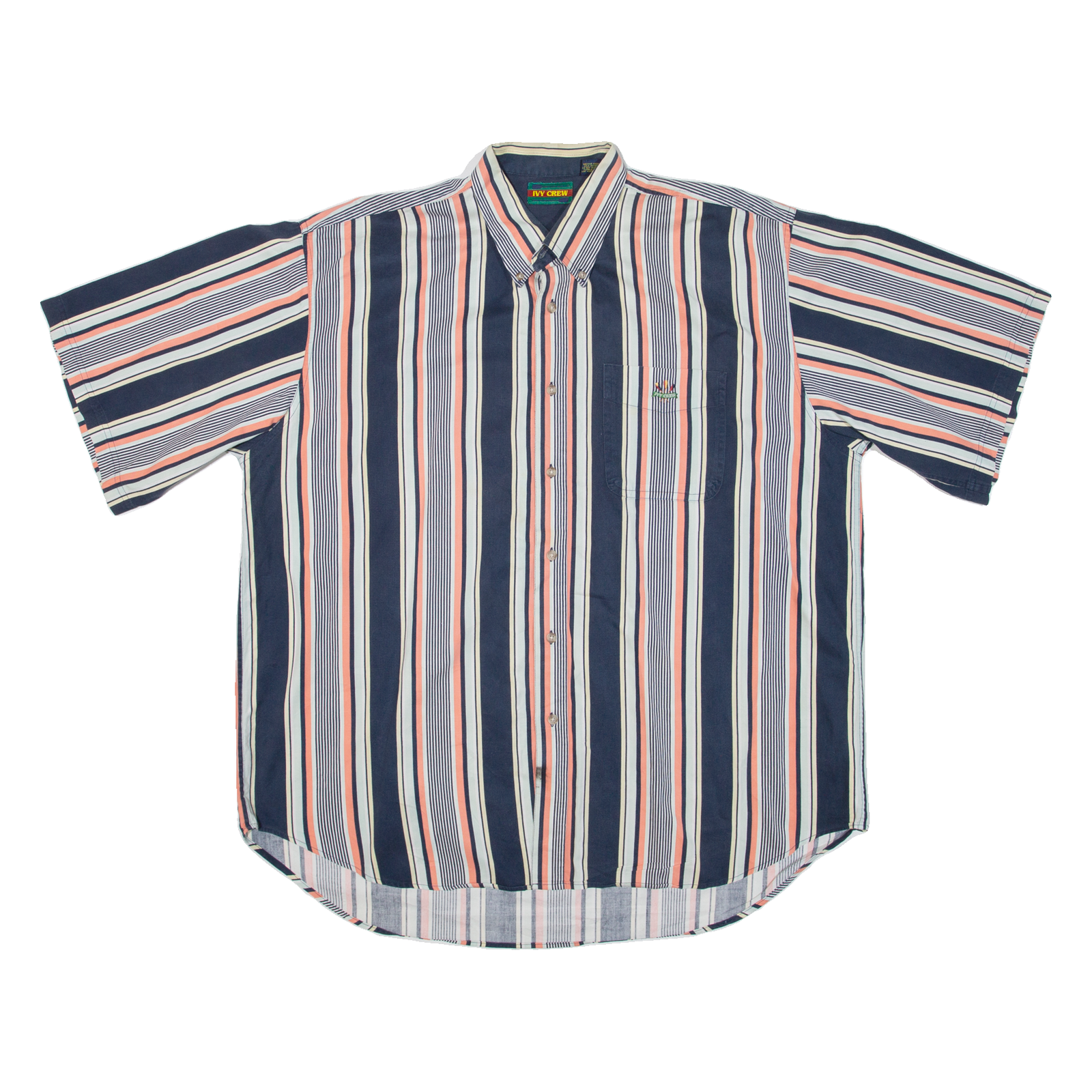 IVY CREW Mens Shirt Blue Striped 2XL Refurbished - N/A refurbished available on Cerqular