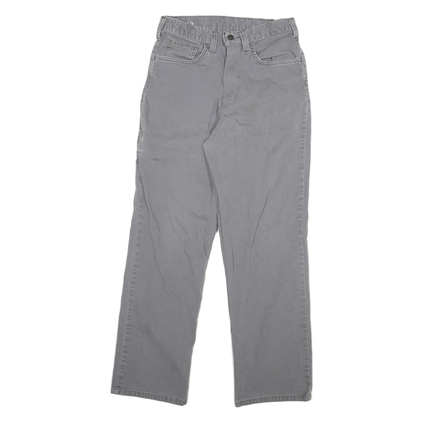 CARHARTT Mens Jeans Grey Relaxed Straight Denim Medium W26 L27 Workwear Refurbished - N/A refurbished available on Cerqular
