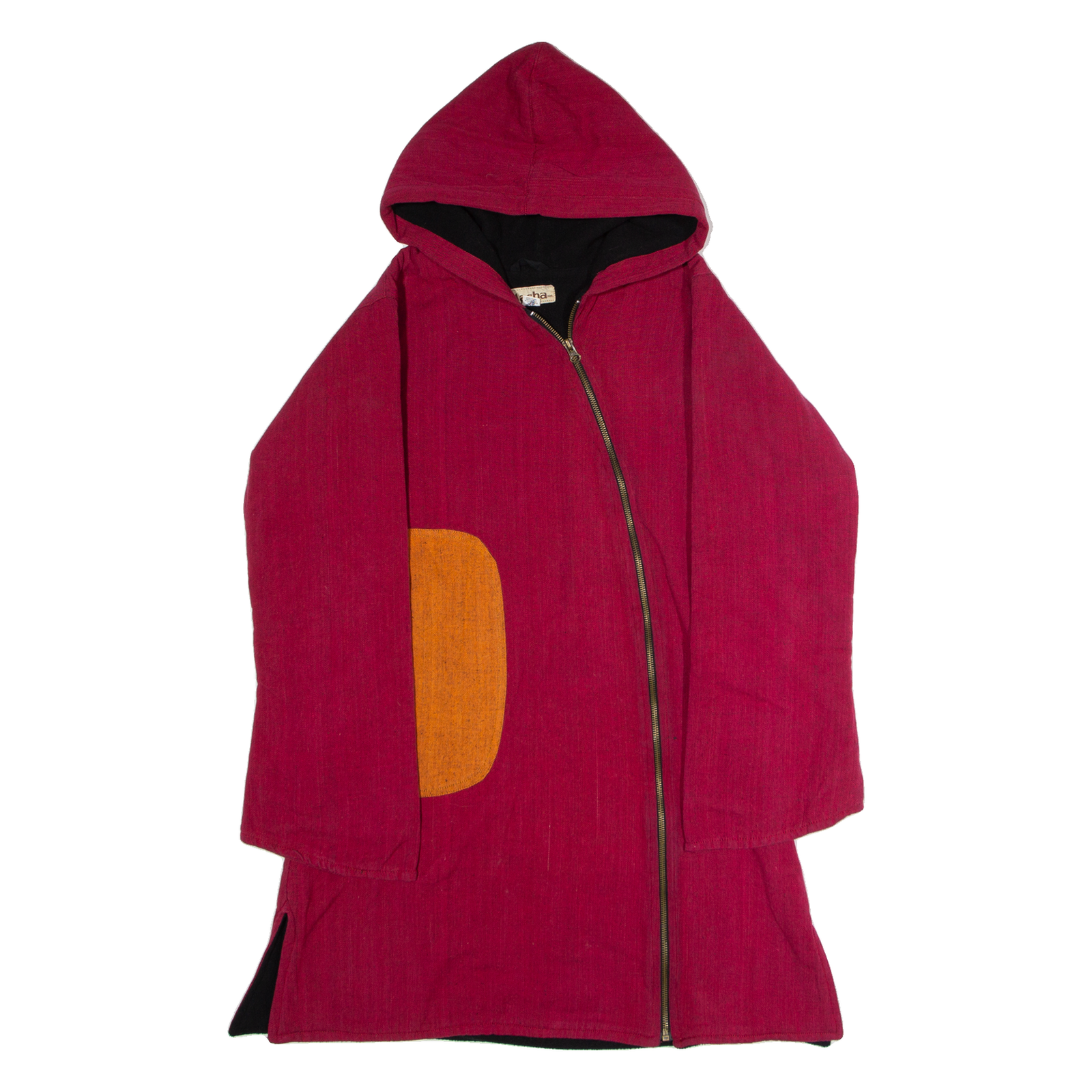 MACHA Womens Coat Red Hooded Patchwork L Refurbished - N/A refurbished available on Cerqular