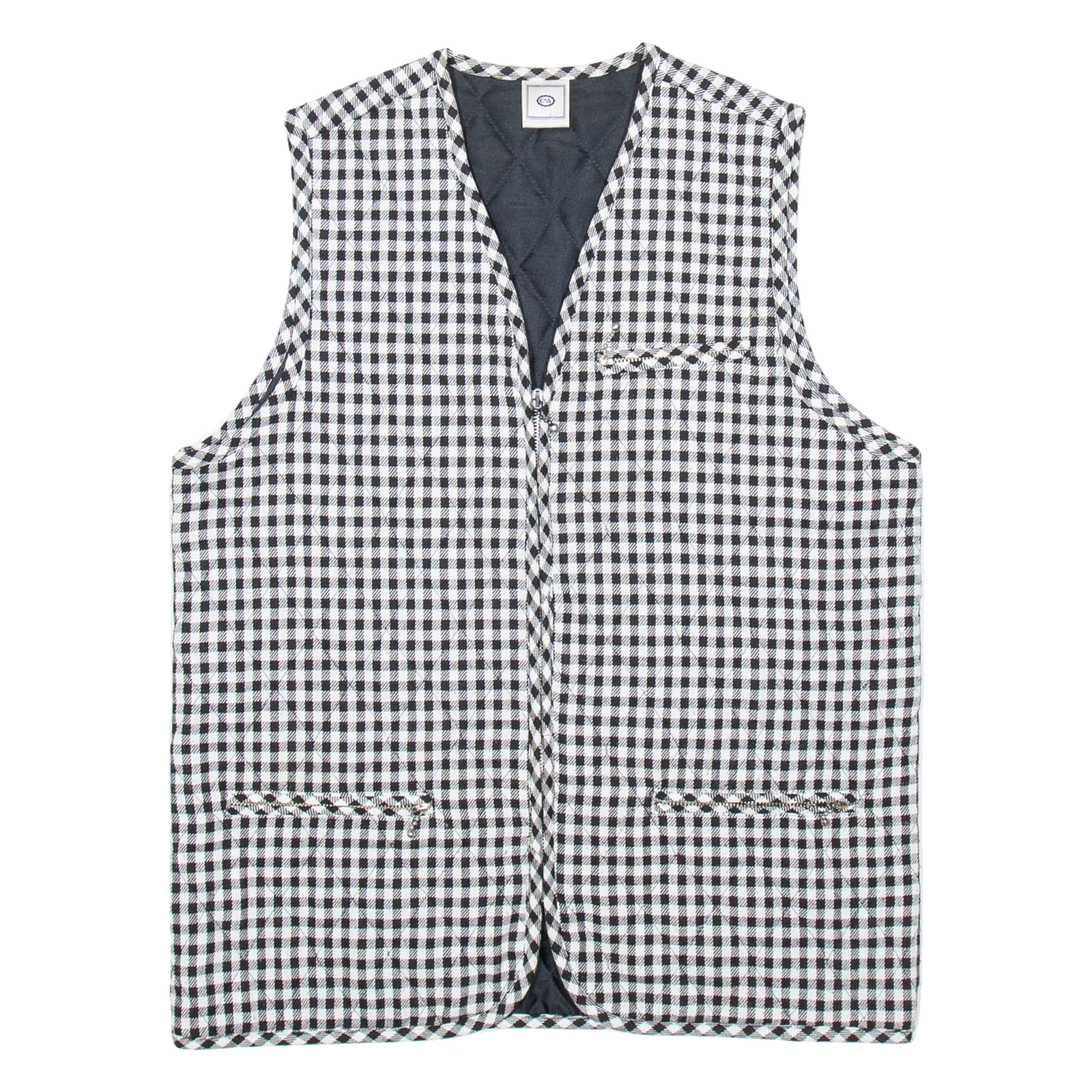 C & A Womens Blazer Waistcoat Black Gingham M Refurbished - N/A refurbished available on Cerqular