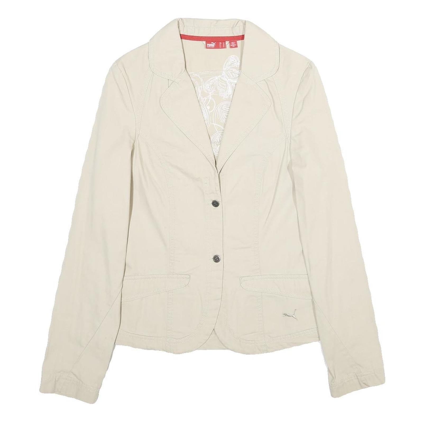 Buy PUMA Womens Beige Cotton Classic Jacket UK 12 Button Closure Casual Lightweight Refurbished - $36.39 PUMA Womens Beige Cotton Classic Jacket UK 12 Button Closure Casual Lightweight Refurbished - N/A refurbished available on Cerqular