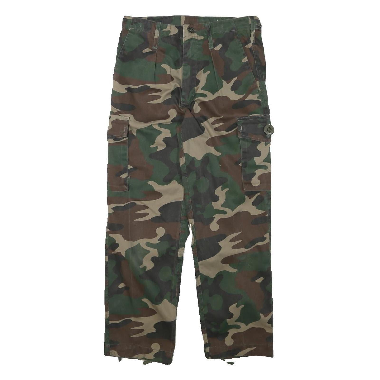 Buy Mens Cotton Blend Camouflage Cargo Trousers Regular W26 L25 Utility Zip Pocket Refurbished - $23.39 Mens Cotton Blend Camouflage Cargo Trousers Regular W26 L25 Utility Zip Pocket Refurbished - N/A refurbished available on Cerqular