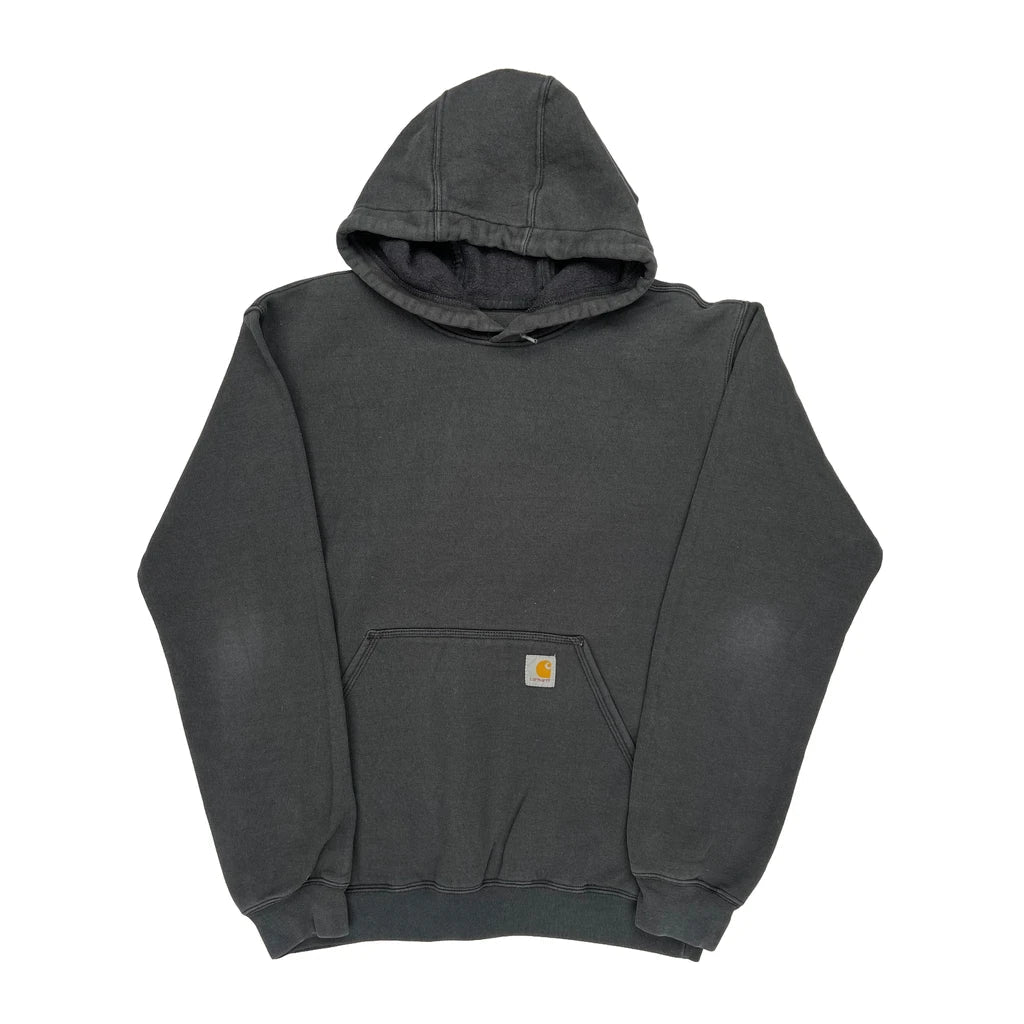 Carhartt Hoodie - Small Grey Cotton Refurbished - Thrifted (note: this is a term often used to describe second- refurbished available on Cerqular