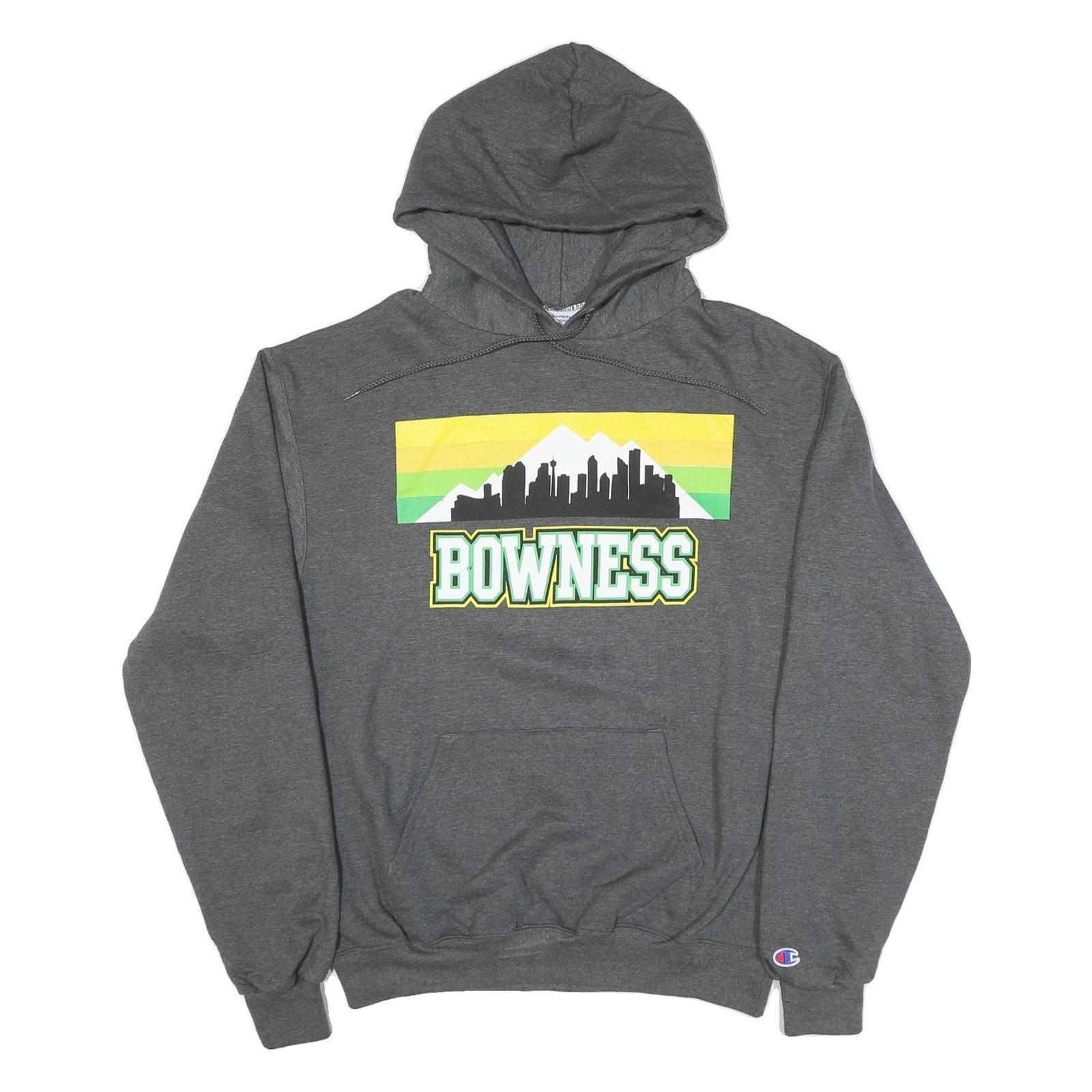 CHAMPION Mens Grey Bowness Pullover Hoodie M Cotton Blend Casual Streetwear Refurbished - N/A refurbished available on Cerqular