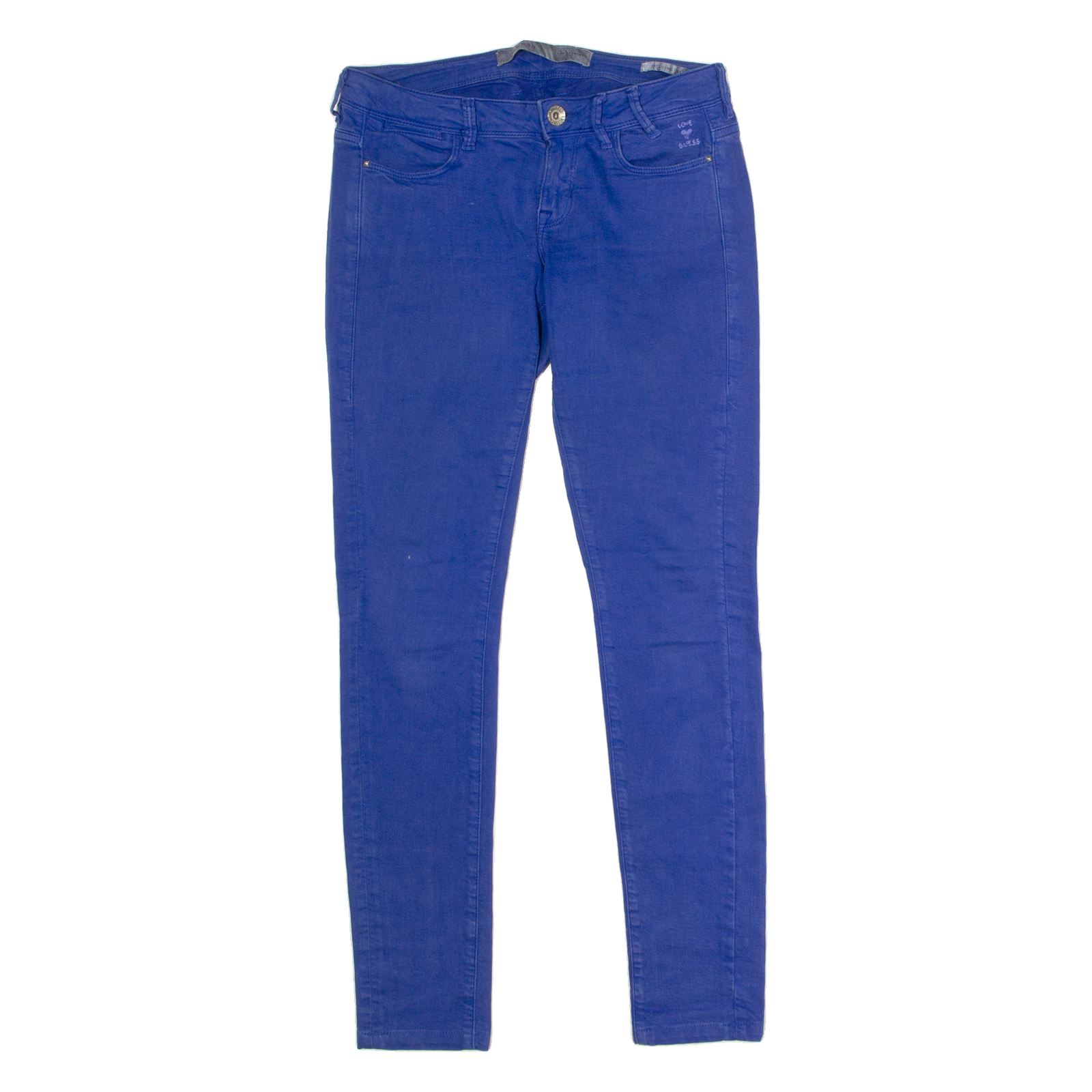 GUESS Womens Jeans Blue Regular Jegging W29 L30 Refurbished - N/A refurbished available on Cerqular