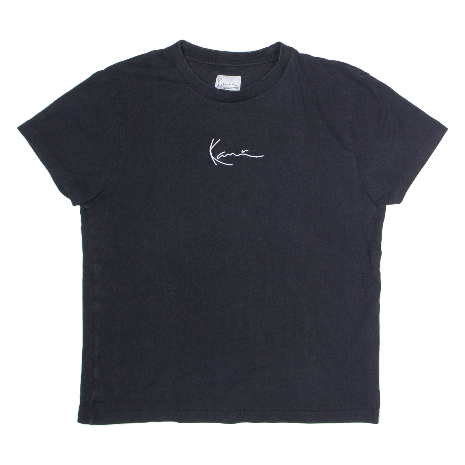 KARL KANI Womens T-Shirt Black M Refurbished - N/A refurbished available on Cerqular