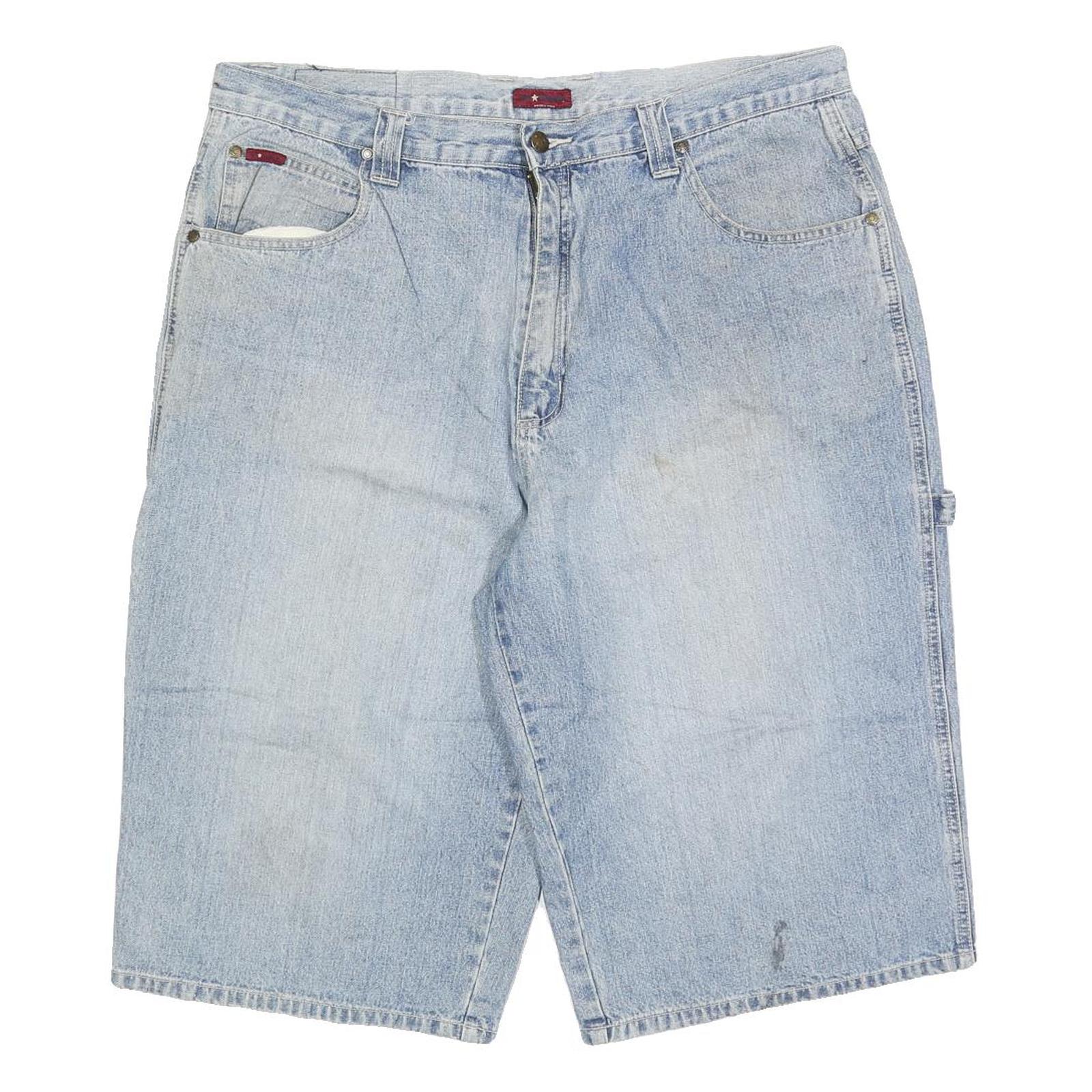 BR DENIM Mens Shorts Blue Casual Denim L W36 Workwear Functional Pockets Refurbished - N/A refurbished available on Cerqular