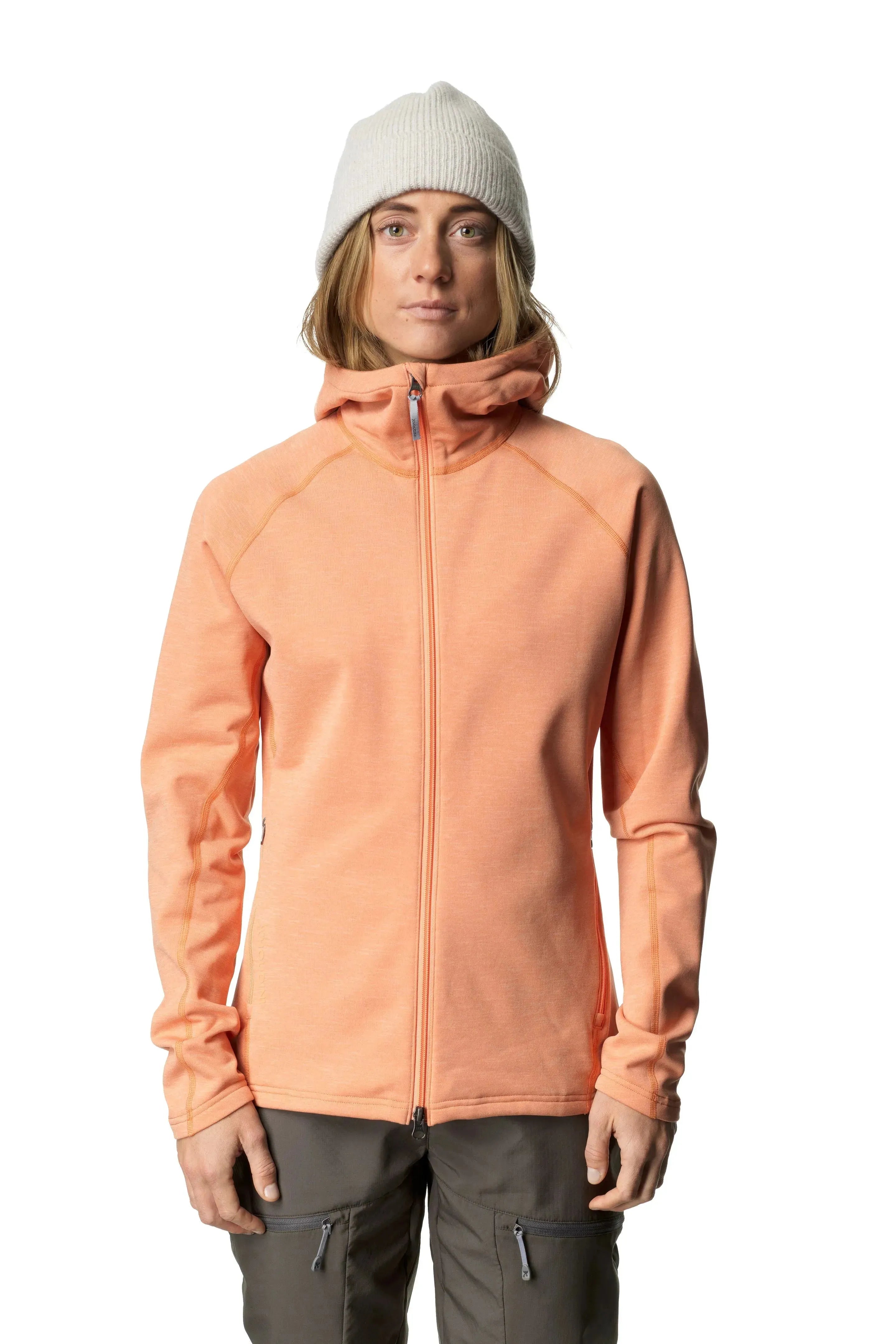 W's Outright Houdi | Color: Night Heat Orange | Size: M Refurbished - Houdini Sportswear refurbished available on Cerqular