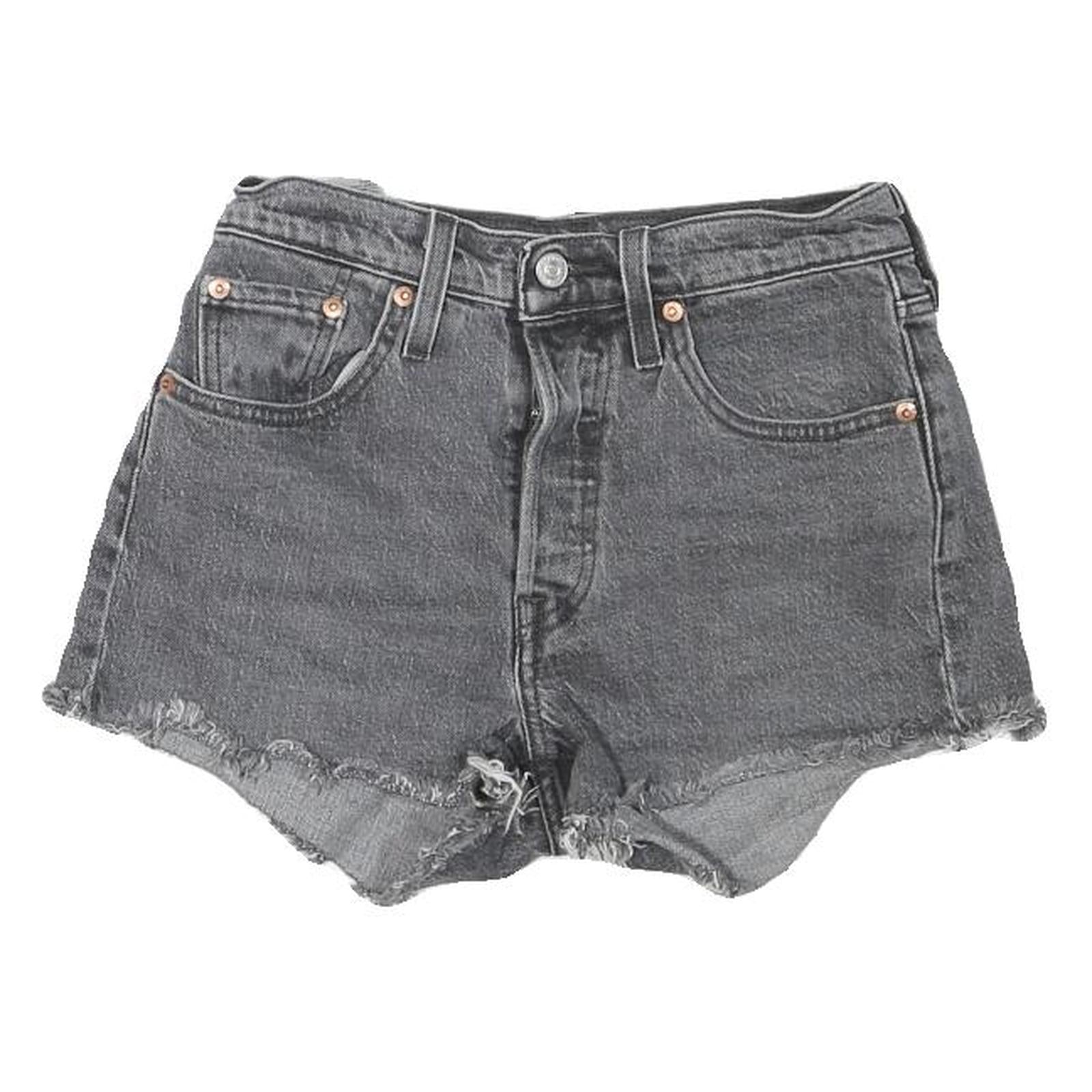 LEVI'S Womens Shorts Grey Denim Cut-Off M W32 Frayed Hem Classic Fit Refurbished - N/A refurbished available on Cerqular