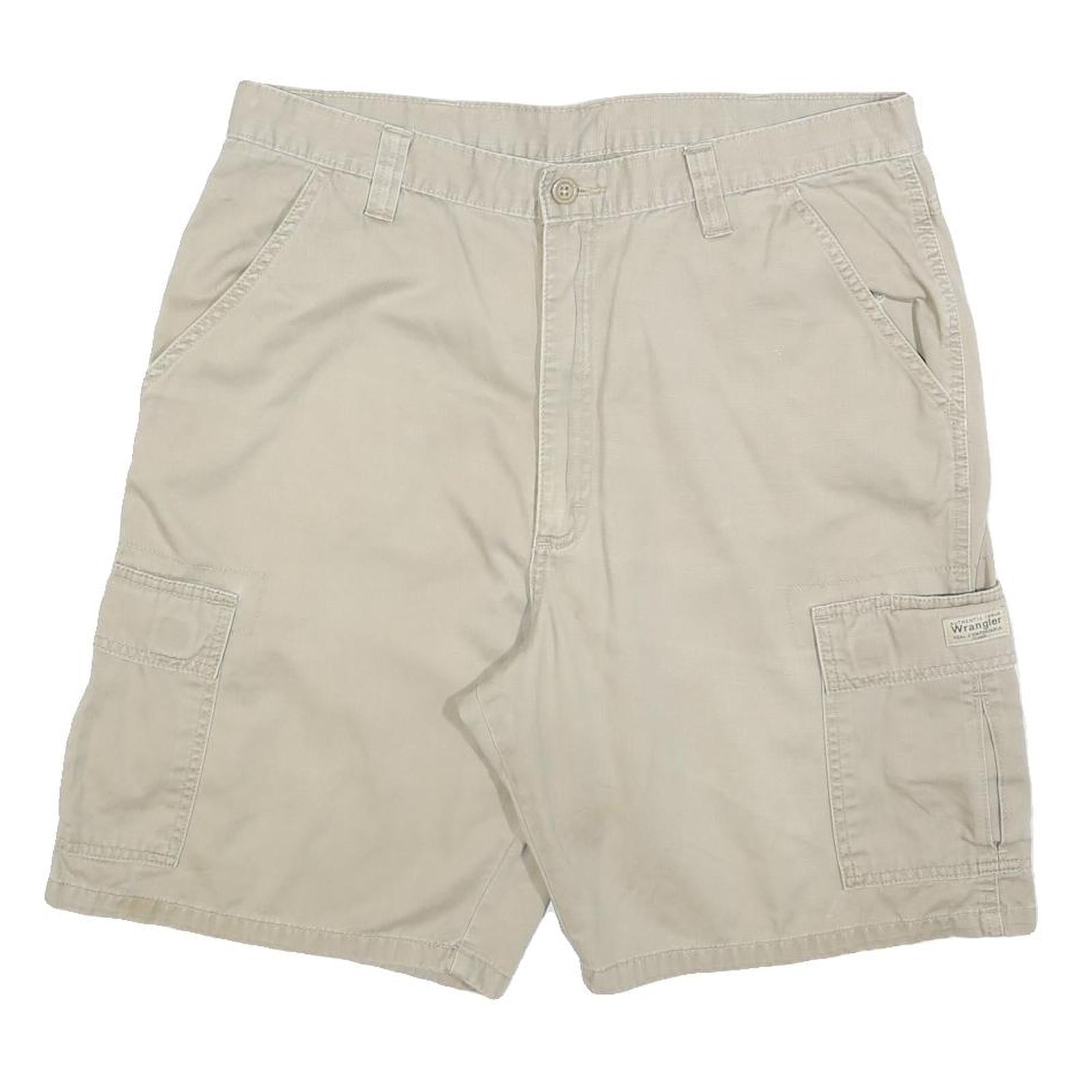 Buy WRANGLER Mens Shorts Beige Casual Cargo Plain L W36 Cotton Blend Refurbished - $25.99 WRANGLER Mens Shorts Beige Casual Cargo Plain L W36 Cotton Blend Refurbished - N/A refurbished available on Cerqular
