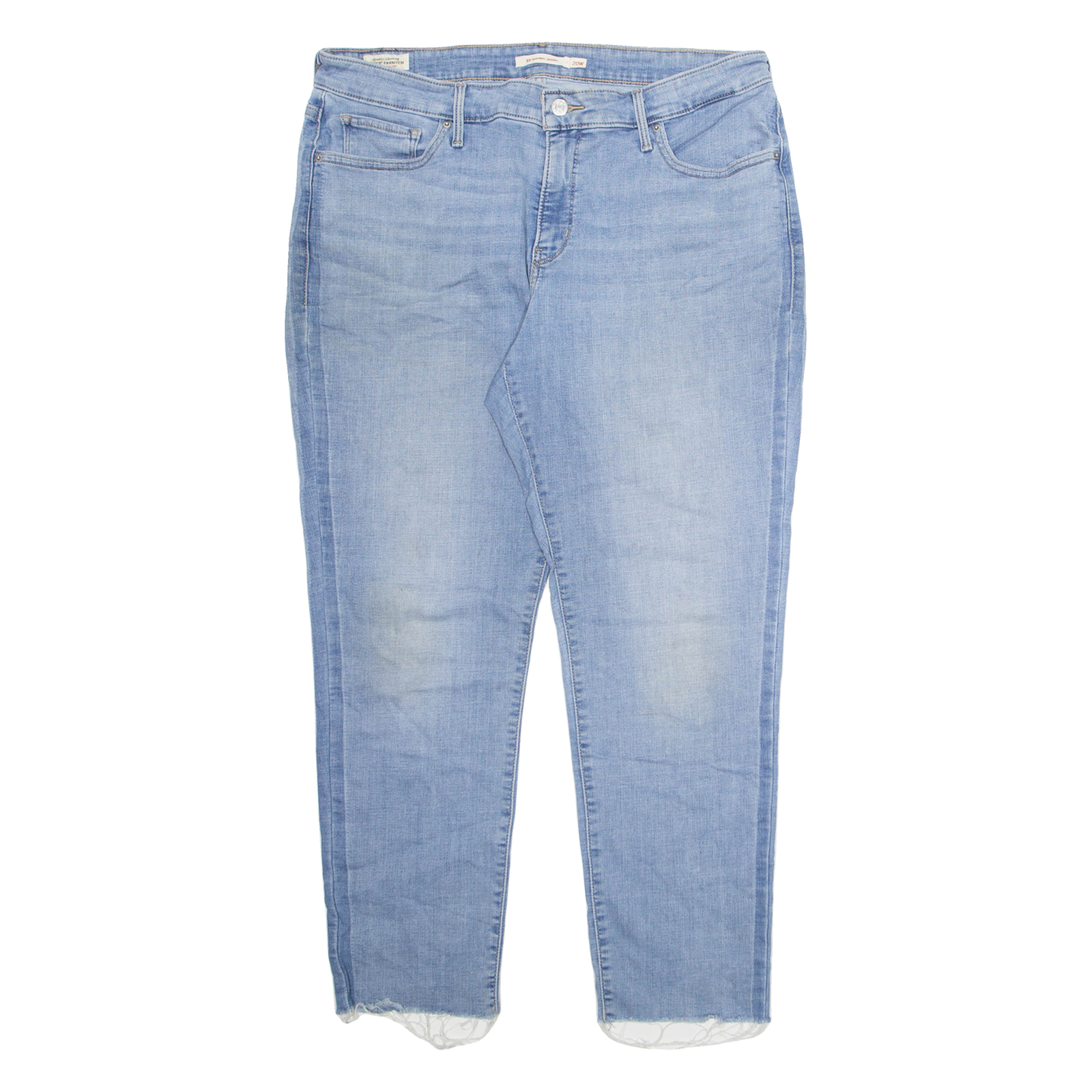 LEVI'S Womens Jeans Blue Regular Skinny Stone Wash W22 L28 Refurbished - N/A refurbished available on Cerqular