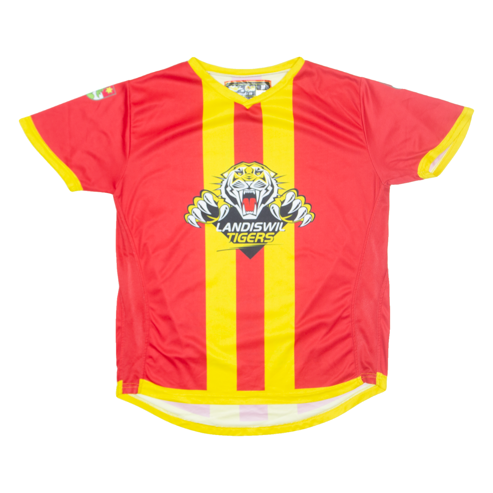 Landiswil Tigers Mens Football Shirt Jersey Red V-Neck M Refurbished - N/A refurbished available on Cerqular