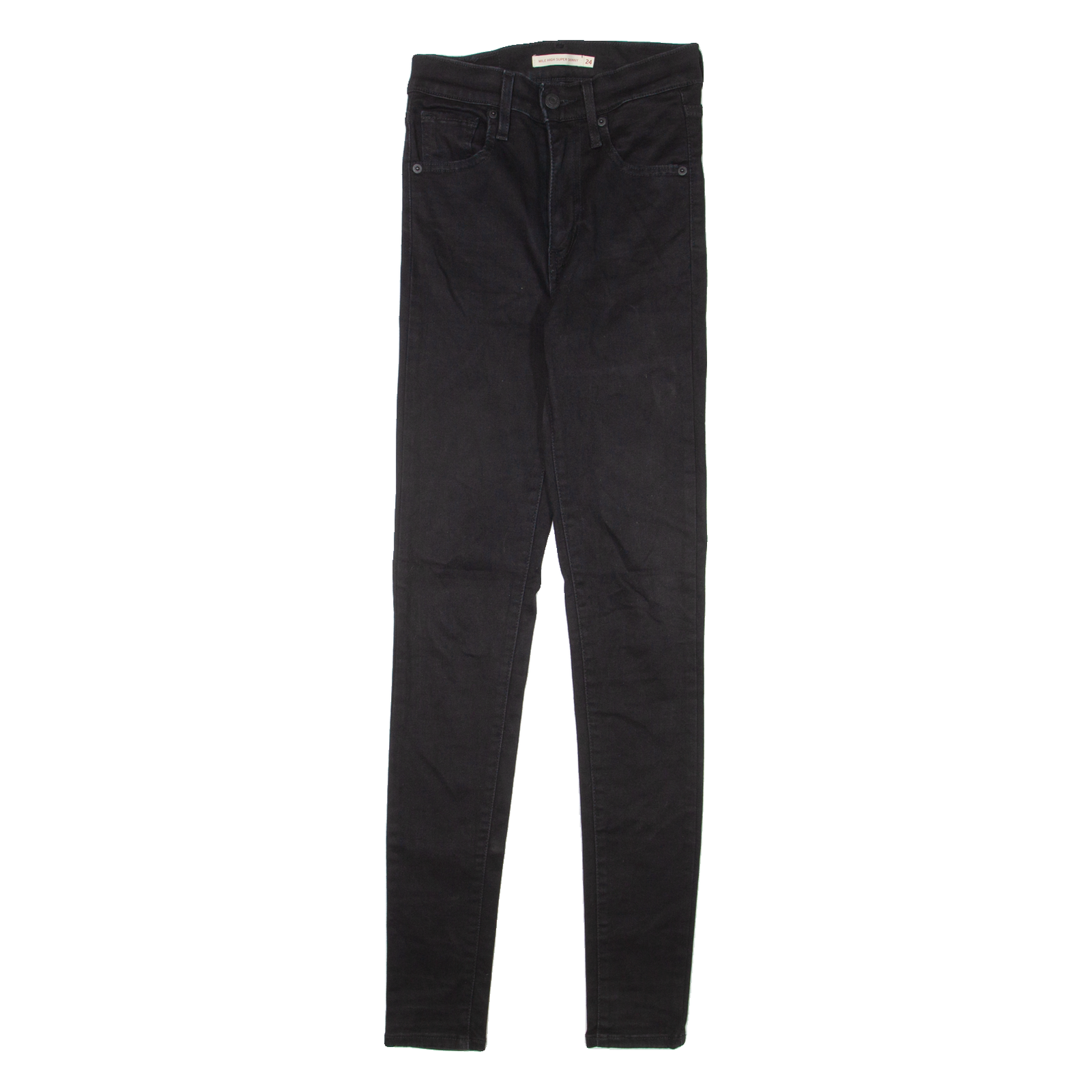 LEVI'S Mile High Womens Jeans Black Slim Skinny W24 L30 Refurbished - N/A refurbished available on Cerqular