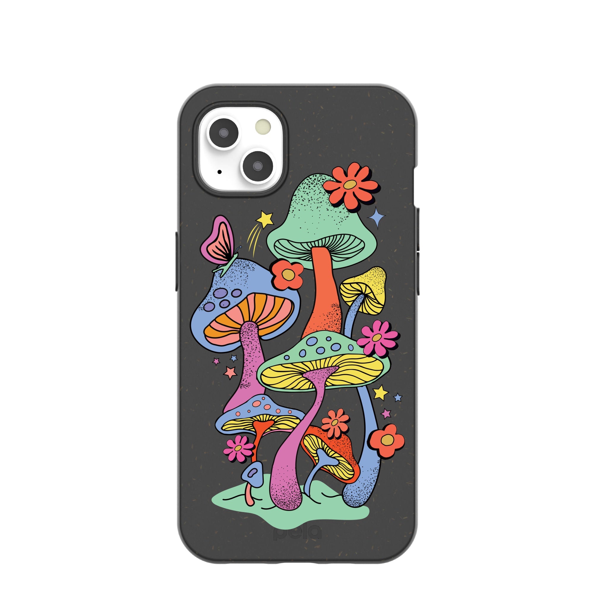 Black Magical Forest iPhone 13 Case Refurbished - Pela Case refurbished available on Cerqular