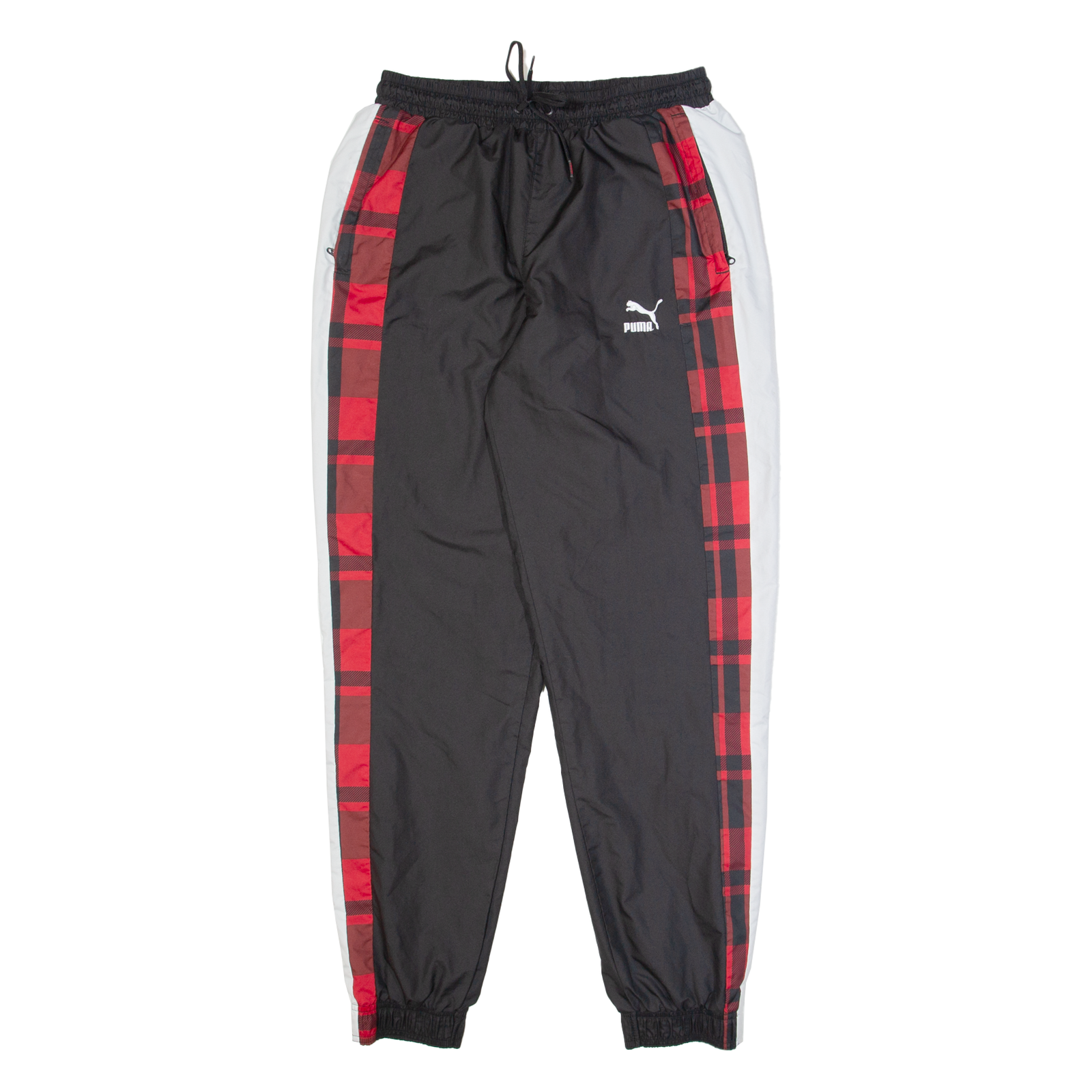 PUMA Mens Track Pants Black Tapered M W26 L30 Refurbished - N/A refurbished available on Cerqular