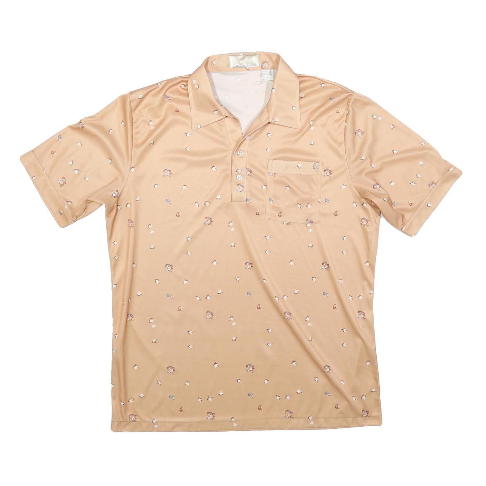 Buy CALIFORNIA STYLING Mens Beige Polo Shirt XL Short Sleeve Floral Print Casual Refurbished - $14.29 CALIFORNIA STYLING Mens Beige Polo Shirt XL Short Sleeve Floral Print Casual Refurbished - N/A refurbished available on Cerqular
