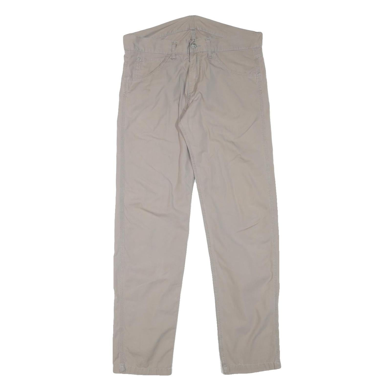 CARHARTT Mens Regular Fit Beige Cotton Blend Zip Trousers W33 L31 Workwear Refurbished - N/A refurbished available on Cerqular