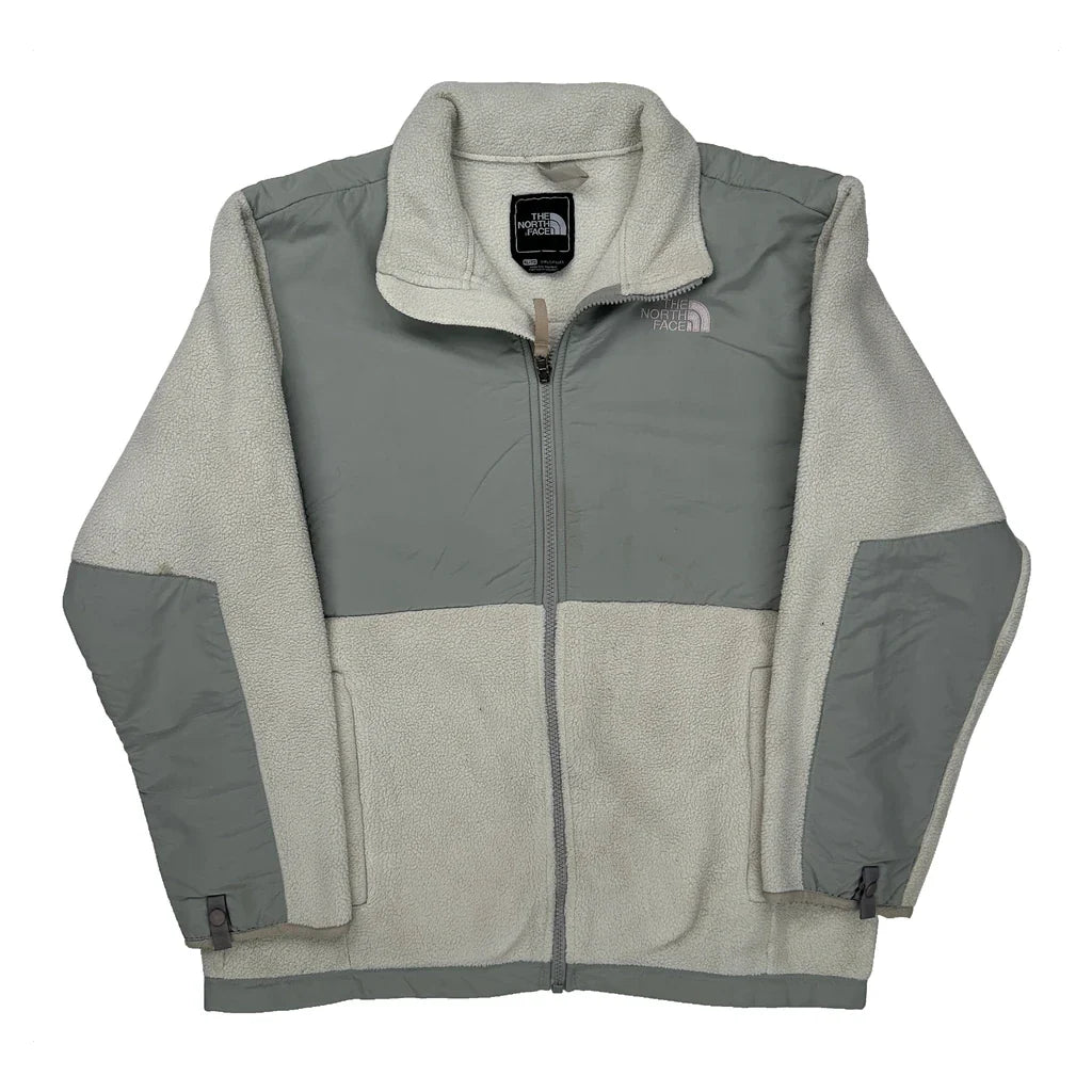 Age 14 The North Face Fleece Jacket - XL Cream Polyester Refurbished - Thrifted (note: this is a term often used to describe second- refurbished available on Cerqular