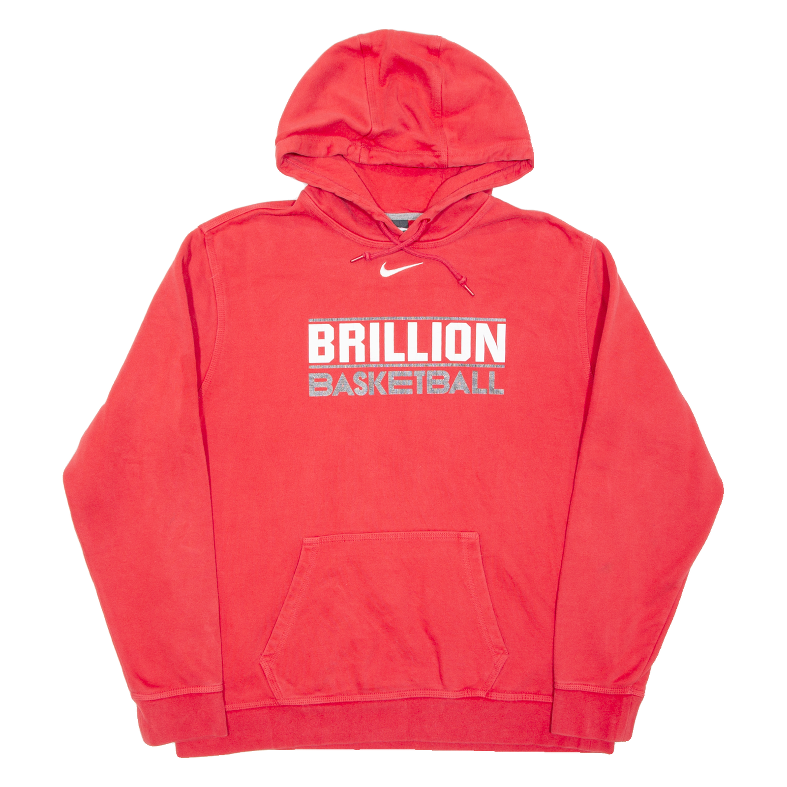 NIKE Brillion Basketball Mens Red Hoodie Pullover L Refurbished - N/A refurbished available on Cerqular