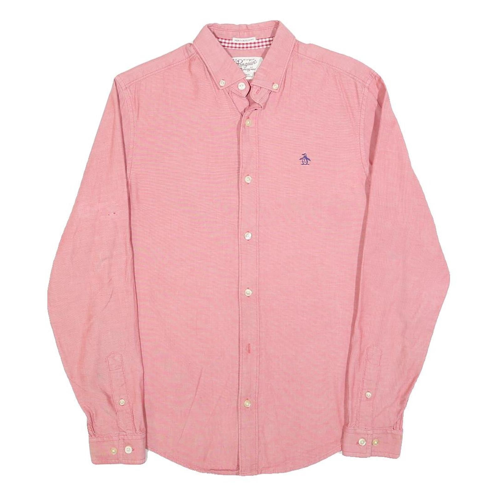 ORIGINAL PENGUIN Mens Pink Cotton Blend Shirt S Button Down Casual Classic Refurbished - N/A refurbished available on Cerqular