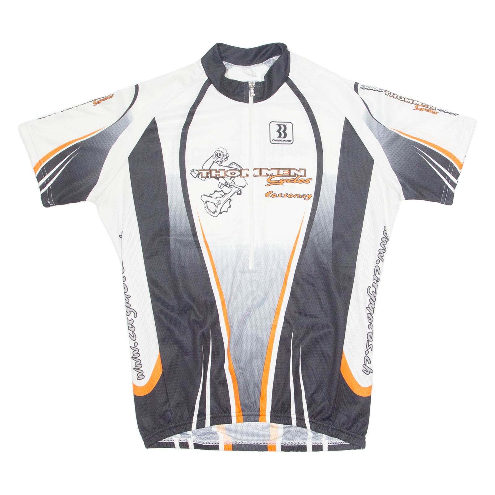 BIEMME Cycling Mens Jersey White 1/2 Zip L Refurbished - N/A refurbished available on Cerqular