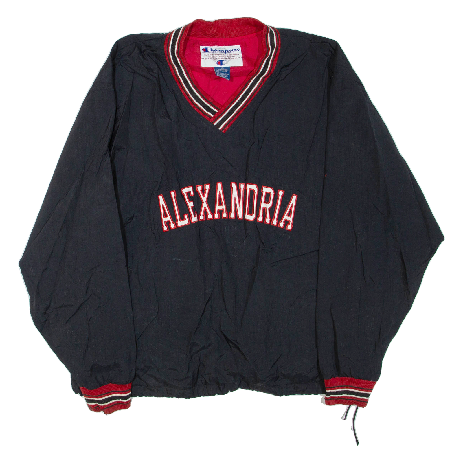 CHAMPION Alexandria Mens Pullover Jacket Black Nylon USA XL Refurbished - N/A refurbished available on Cerqular