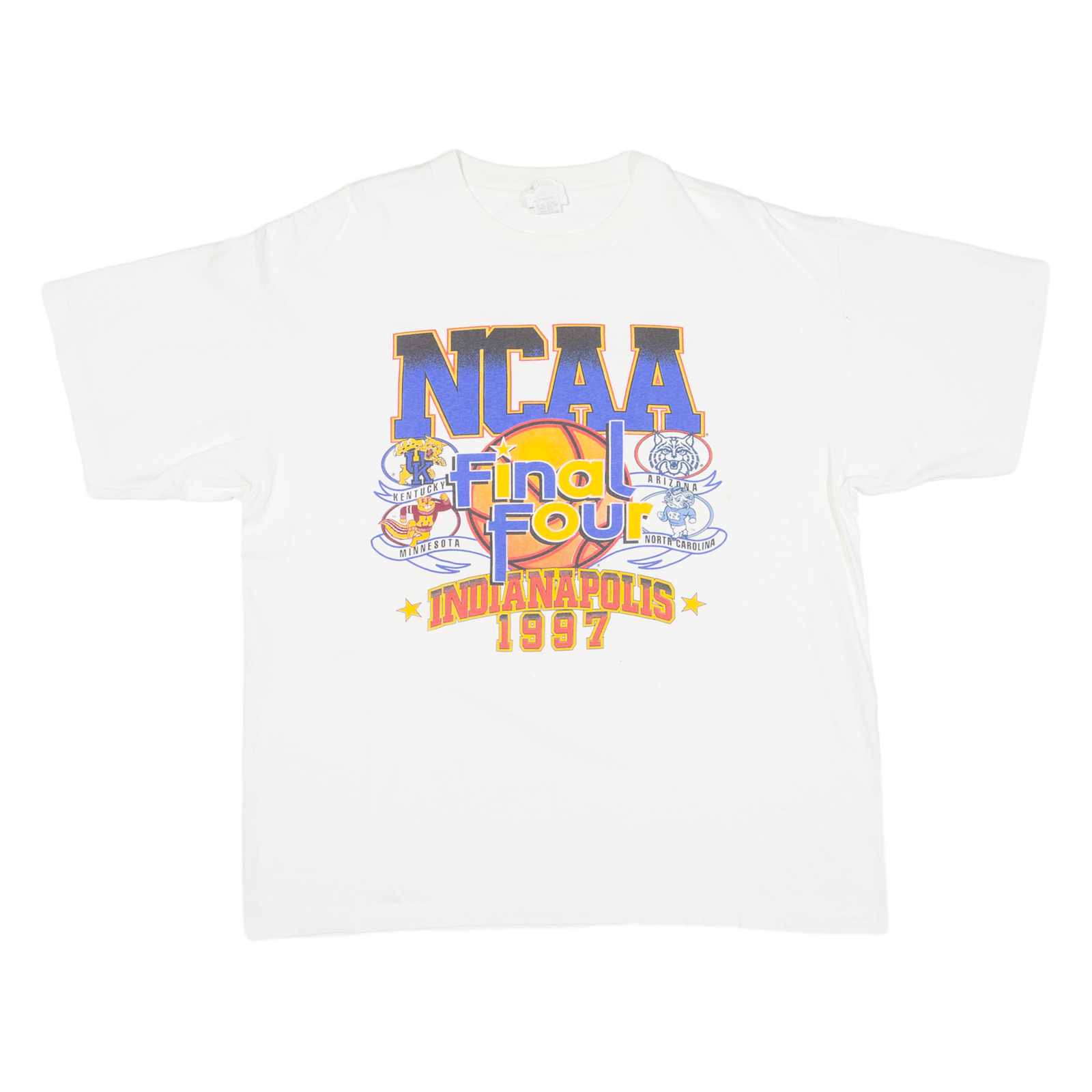 DEFOOR Indianapolis 1997 Mens T-Shirt White 90s USA XL Refurbished - N/A refurbished available on Cerqular