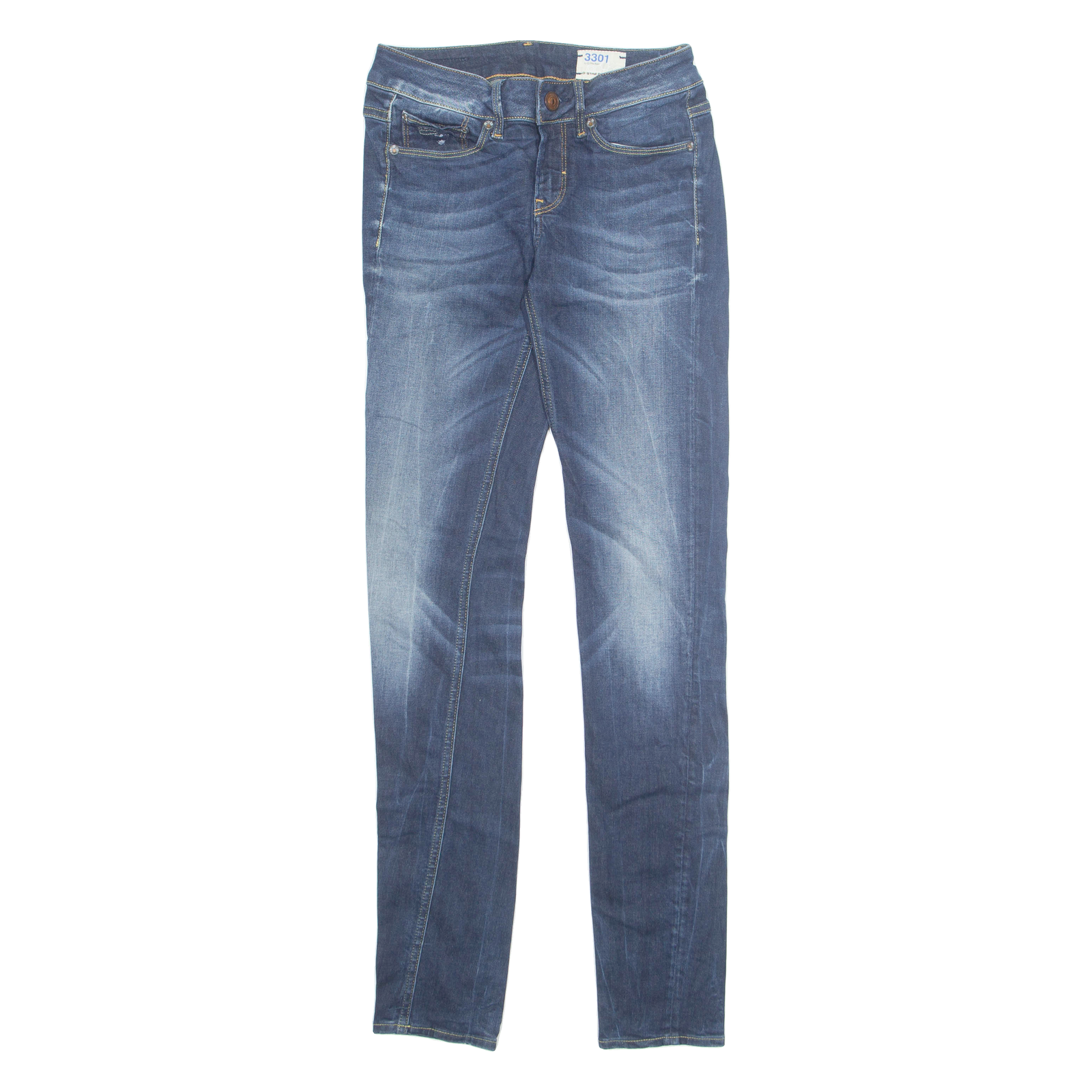 G-STAR RAW Mens Jeans Blue Regular Tapered Stone Wash W25 L32 Refurbished - N/A refurbished available on Cerqular