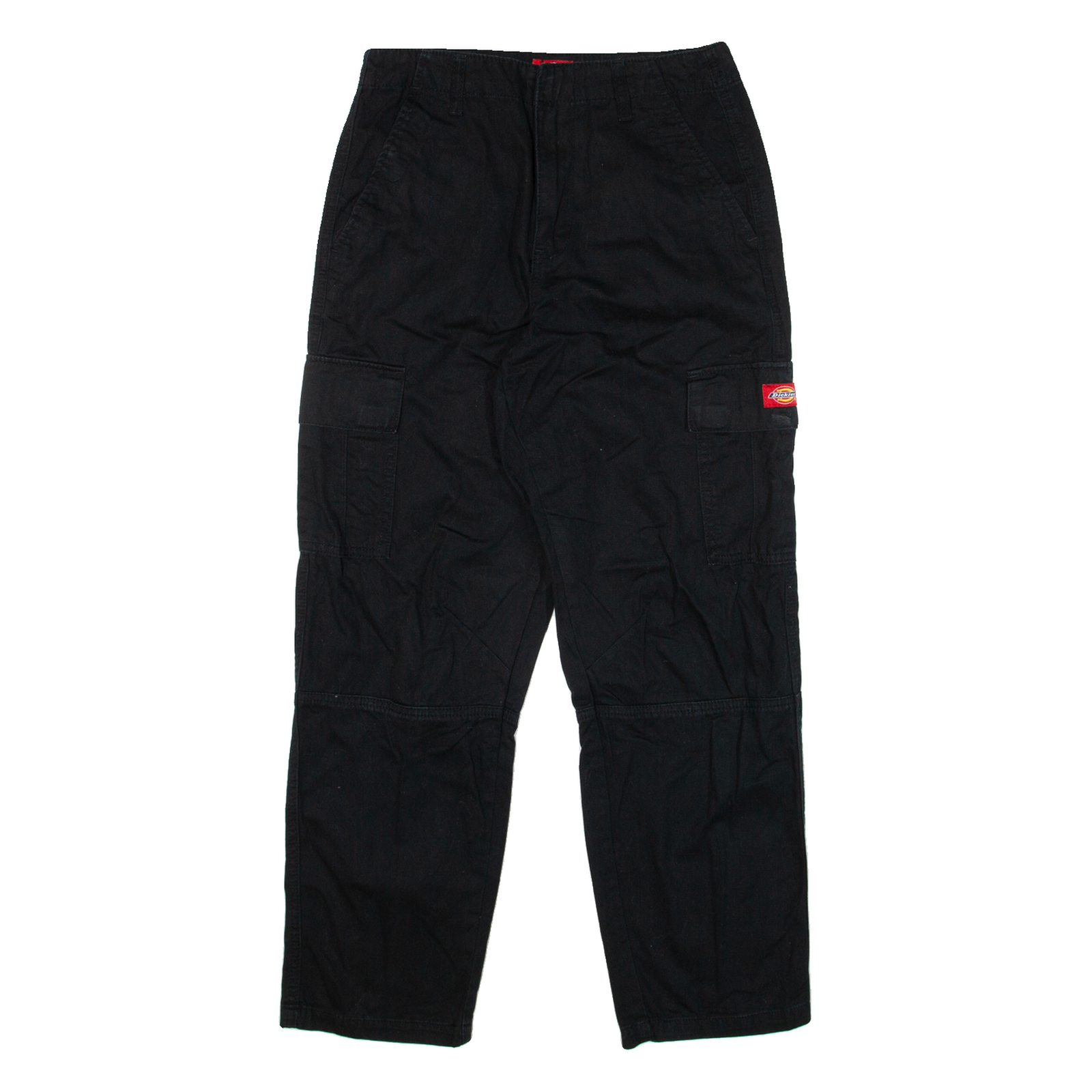 DICKIES Cargo Womens Trousers Black Relaxed Straight W26 L27 Refurbished - N/A refurbished available on Cerqular