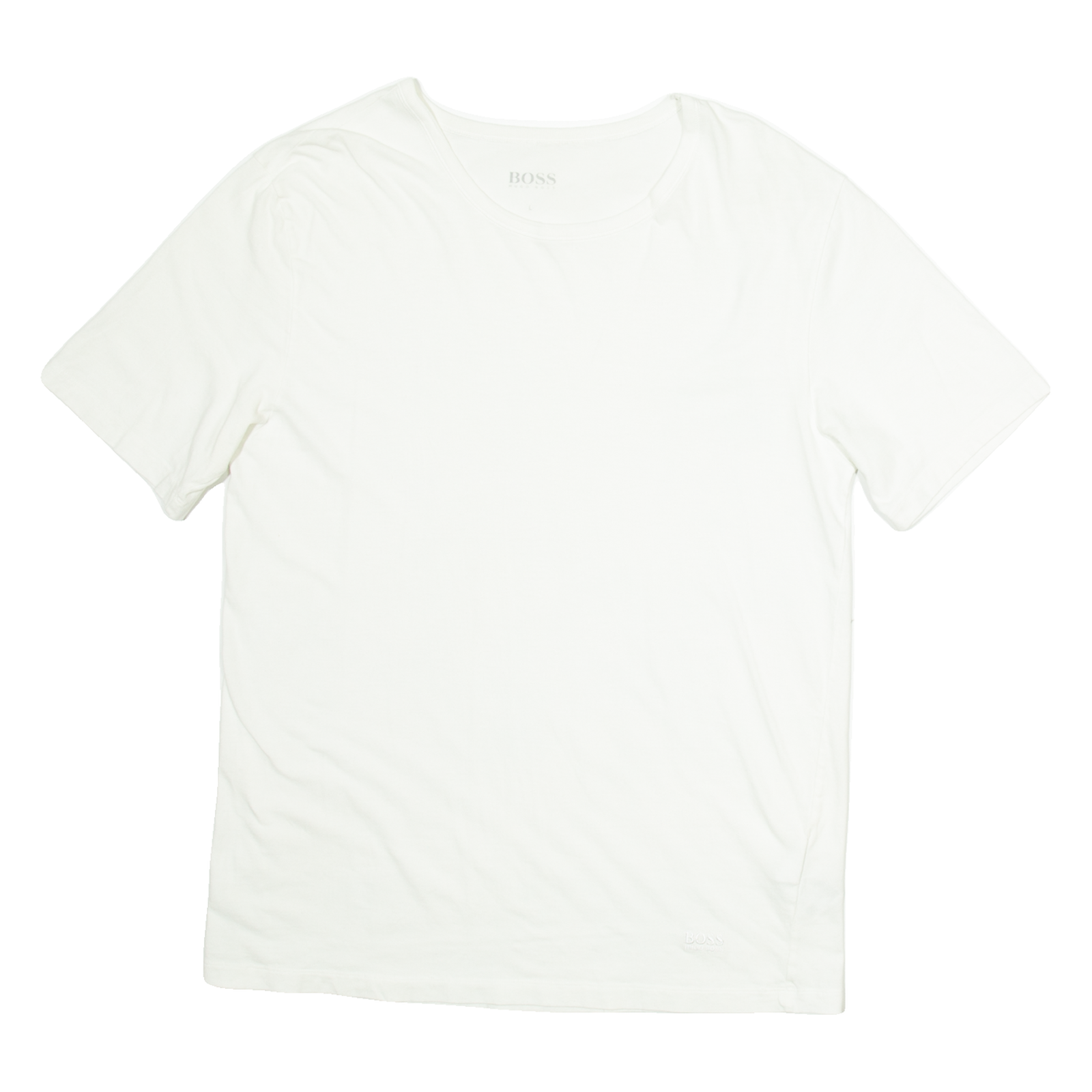 BOSS Mens T-Shirt White L Refurbished - N/A refurbished available on Cerqular