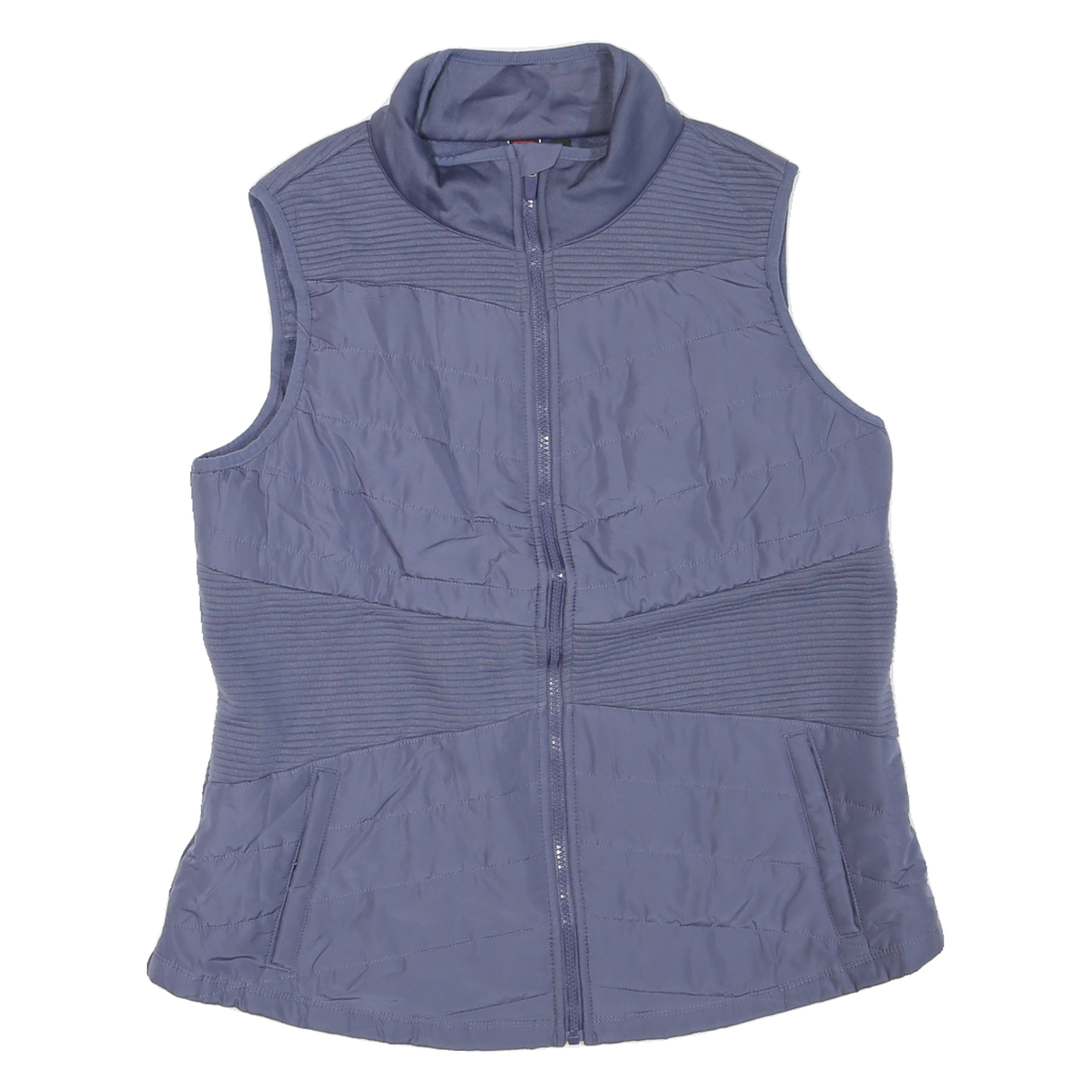 FILA Womens Blue Sleeveless Jacket XL Polyester Blend Zip Sports Casual Refurbished - N/A refurbished available on Cerqular