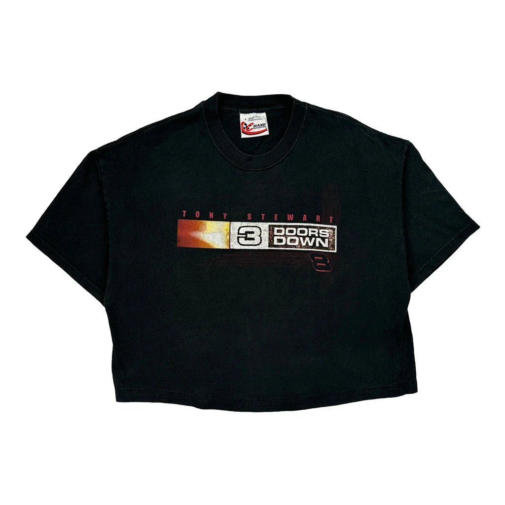 Buy Tony Stewart Chase Authentics Cropped T-Shirt - Large Black Cotton Refurbished - $18.75 Tony Stewart Chase Authentics Cropped T-Shirt - Large Black Cotton Refurbished - Thrifted (note: this is a term often used to describe second- refurbished available on Cerqular