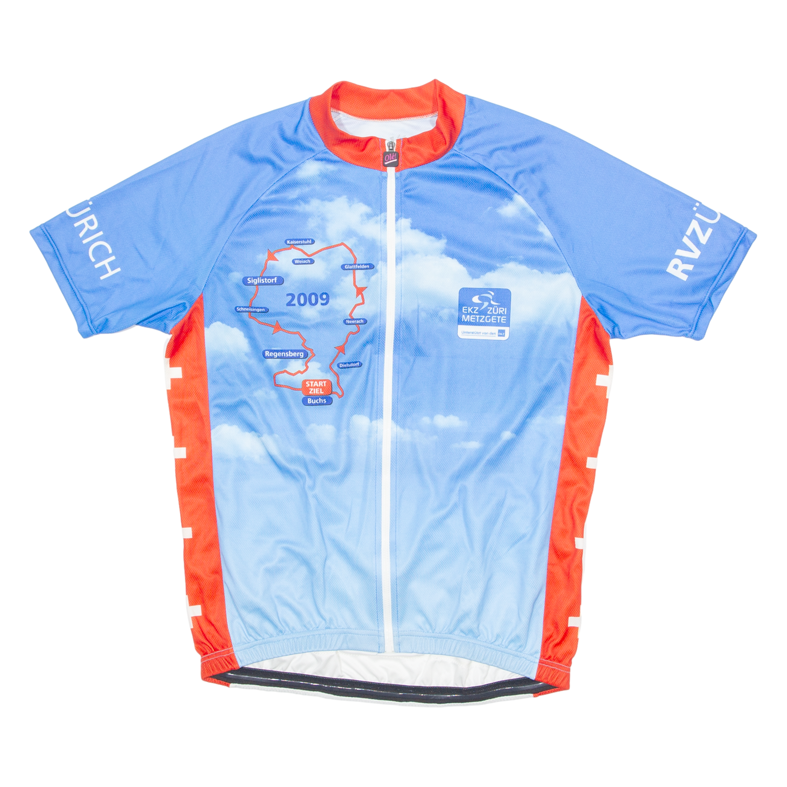 OLE! SPORTSWEAR Cycling Mens Jersey Blue 1/4 Zip L Refurbished - N/A refurbished available on Cerqular