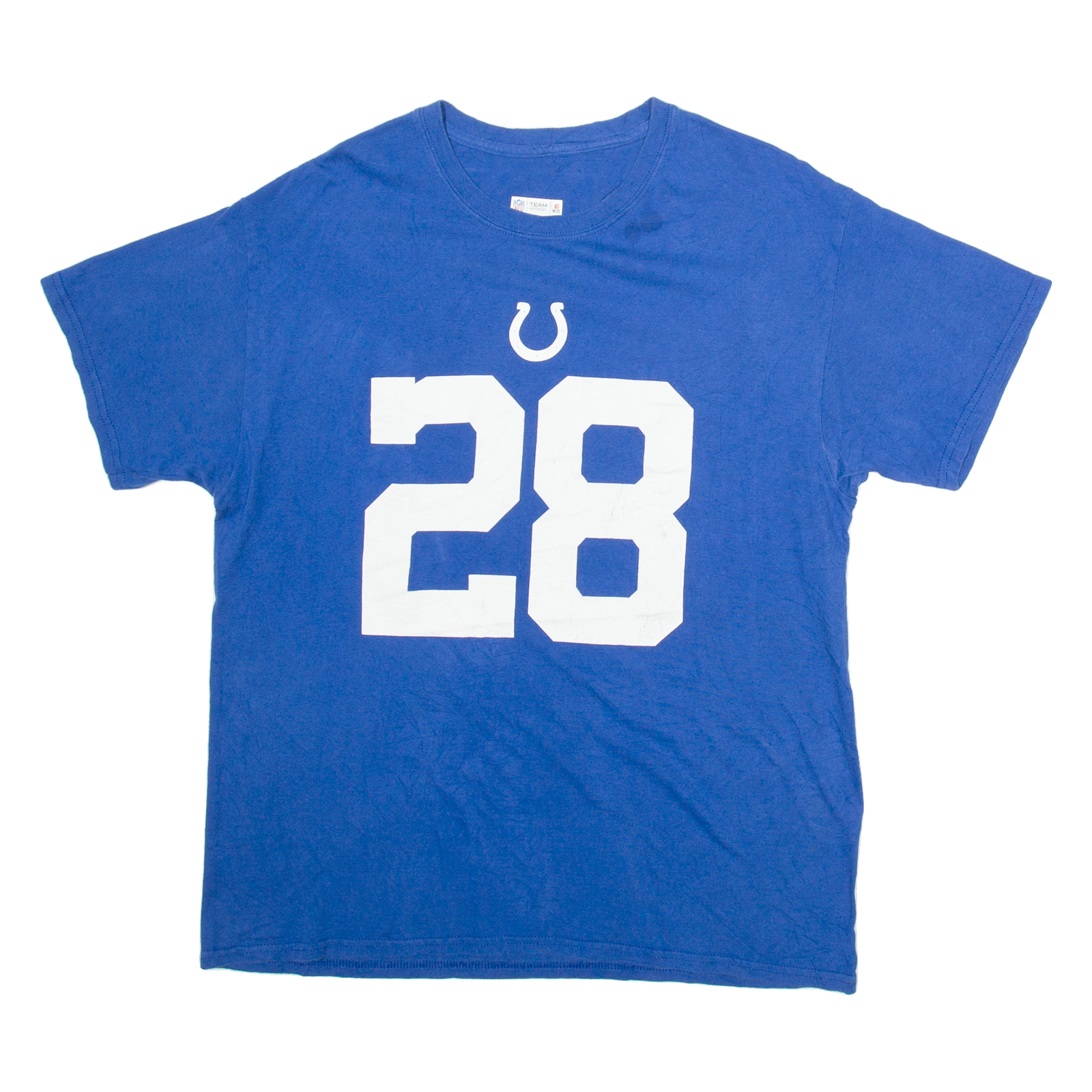 Buy NFL Colts 28 Mens T-Shirt Blue USA L Refurbished - $20.79 NFL Colts 28 Mens T-Shirt Blue USA L Refurbished - N/A refurbished available on Cerqular