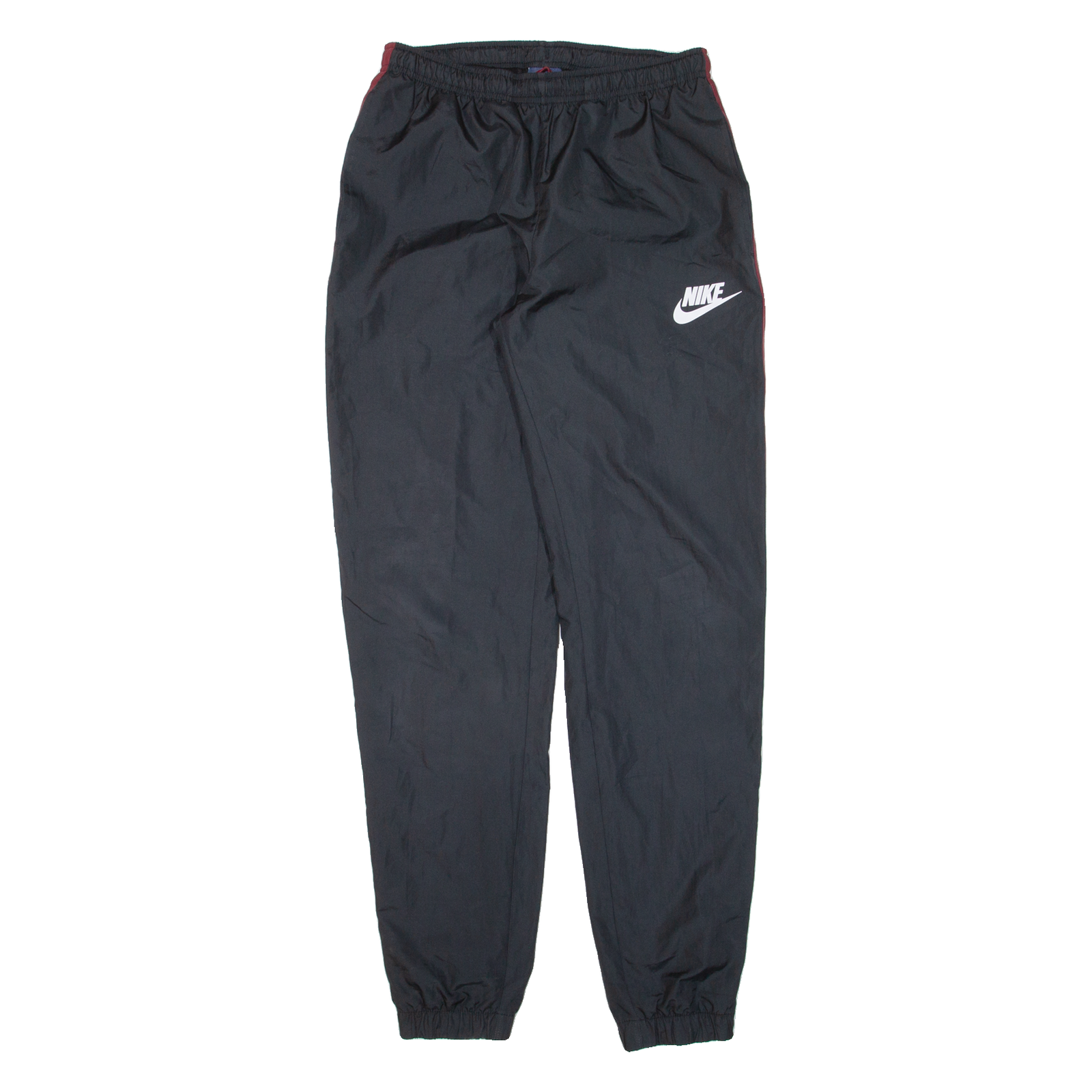 NIKE Mens Track Pants Black Tapered S W27 L30 Refurbished - N/A refurbished available on Cerqular