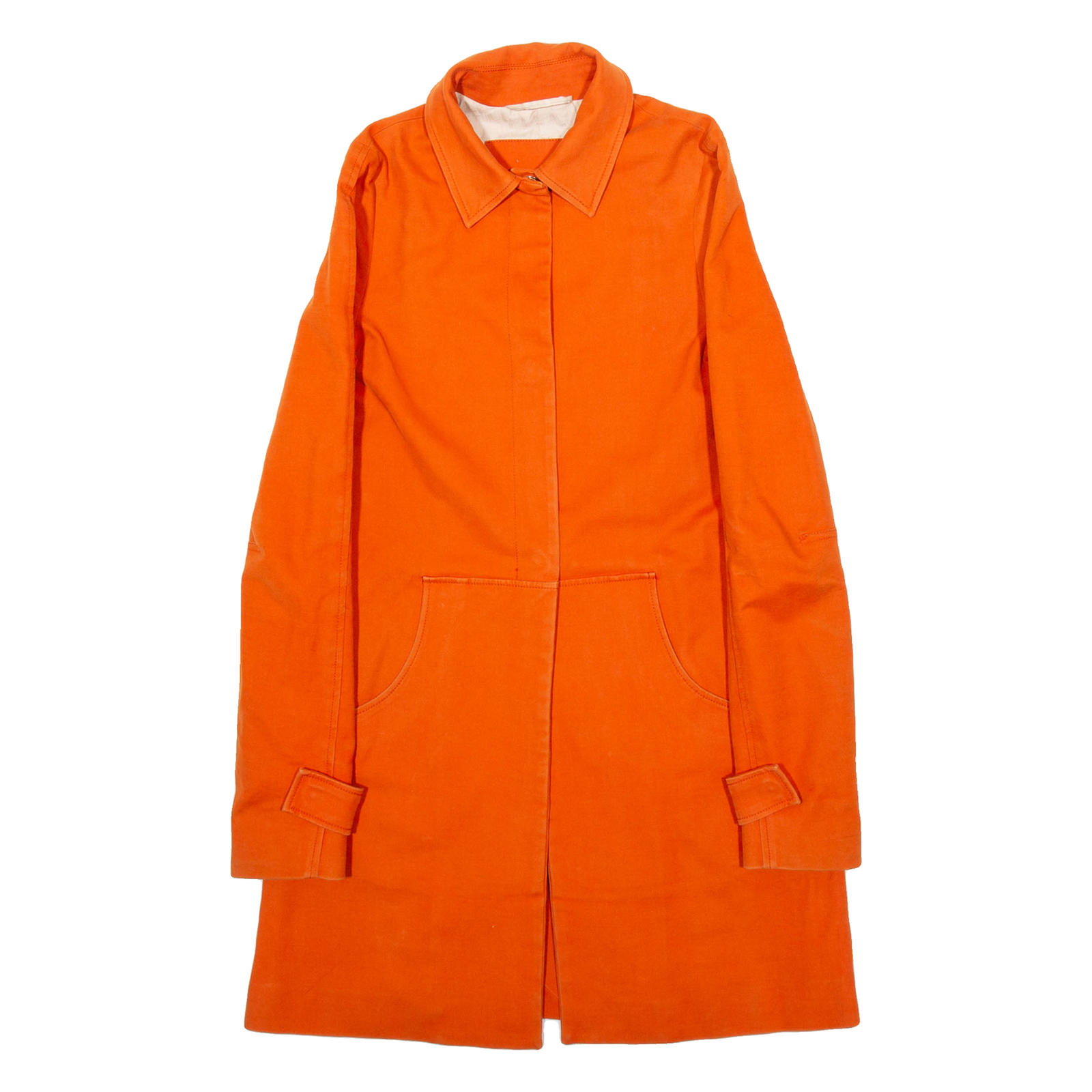 LACOSTE Womens Trench Coat Orange S Refurbished - N/A refurbished available on Cerqular