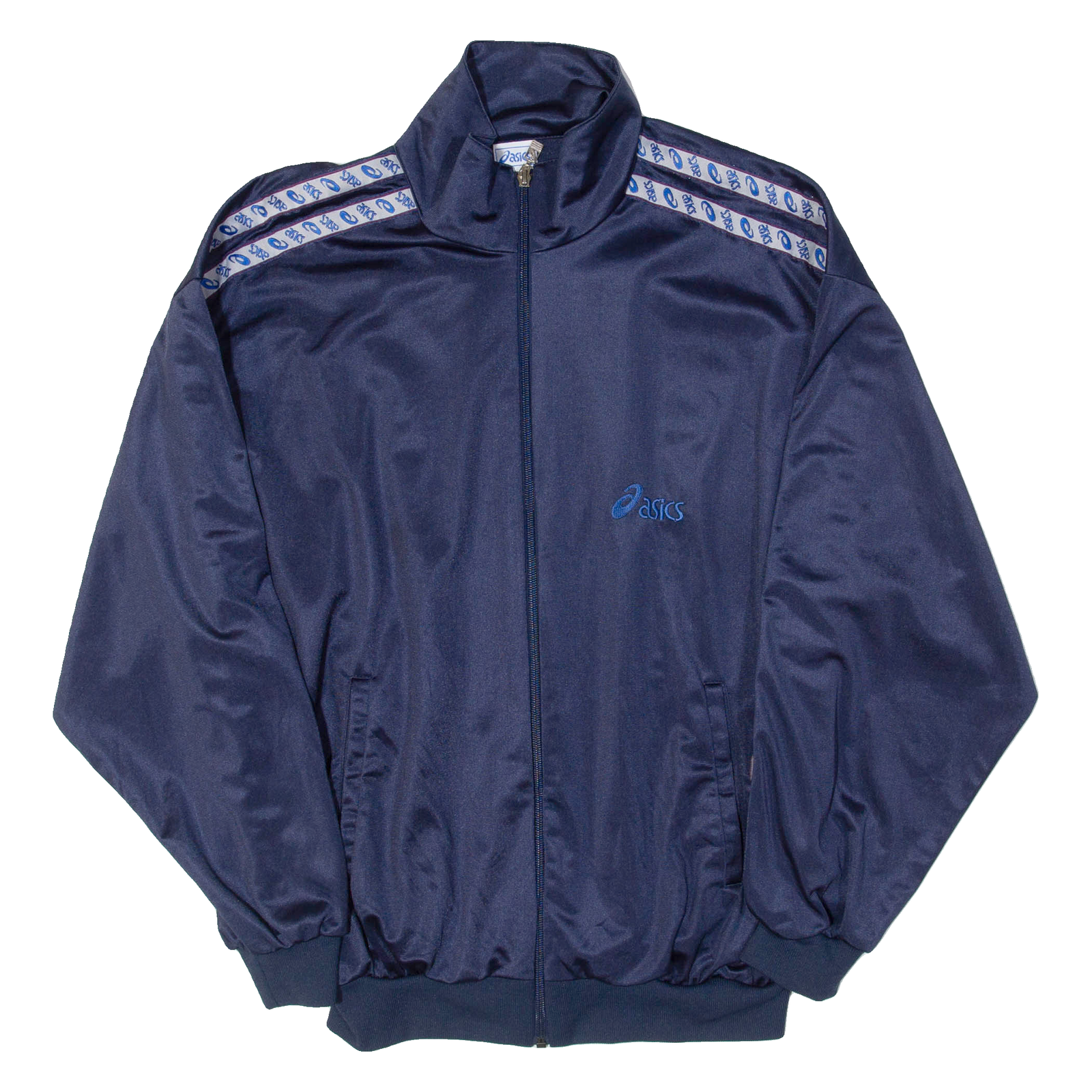 OASICS Mens Track Jacket Blue XL Refurbished - N/A refurbished available on Cerqular