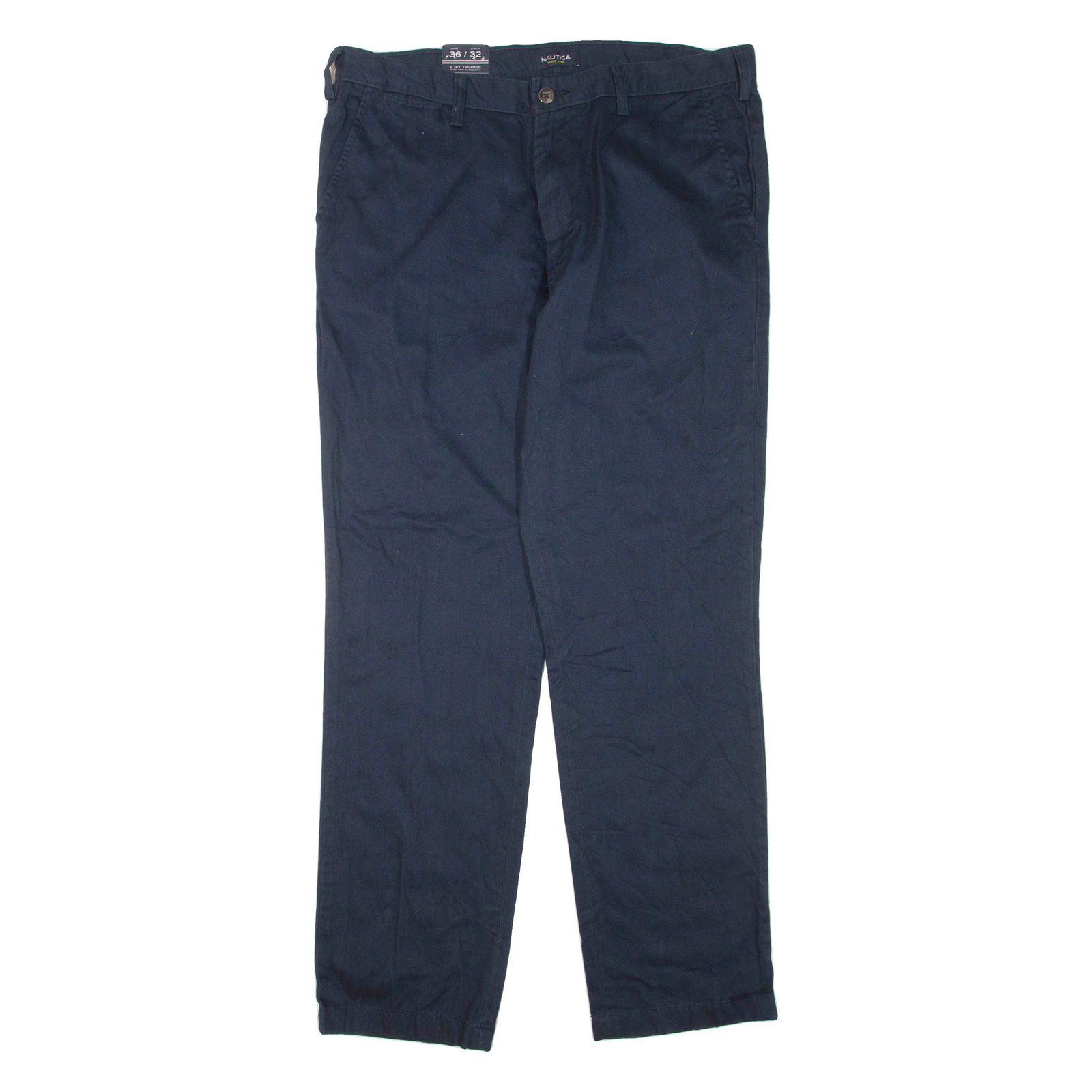 NAUTICA Mens Trousers Blue Regular Tapered W36 L32 Refurbished - N/A refurbished available on Cerqular