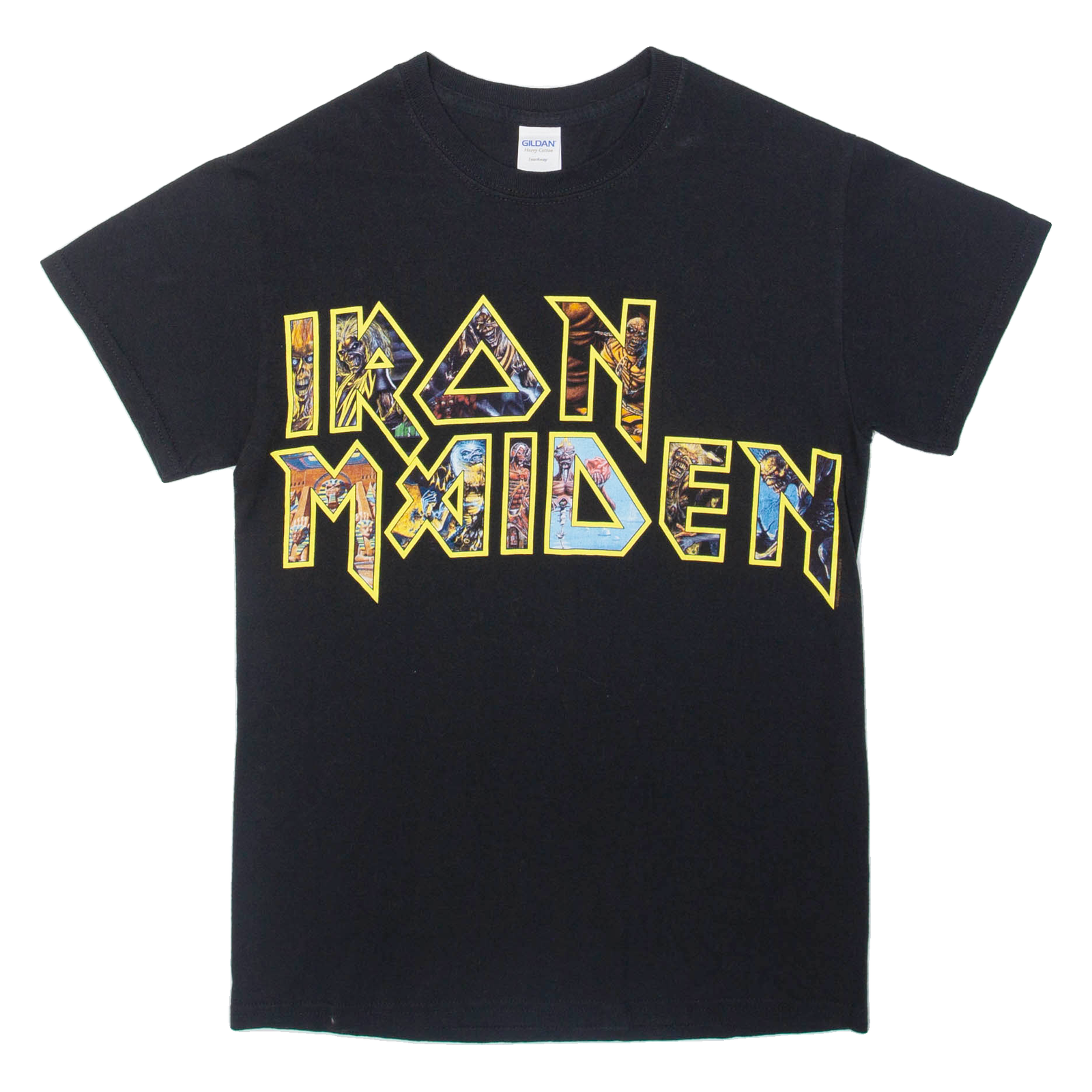 GILDAN Iron Maiden Mens Band T-Shirt Black S Refurbished - N/A refurbished available on Cerqular