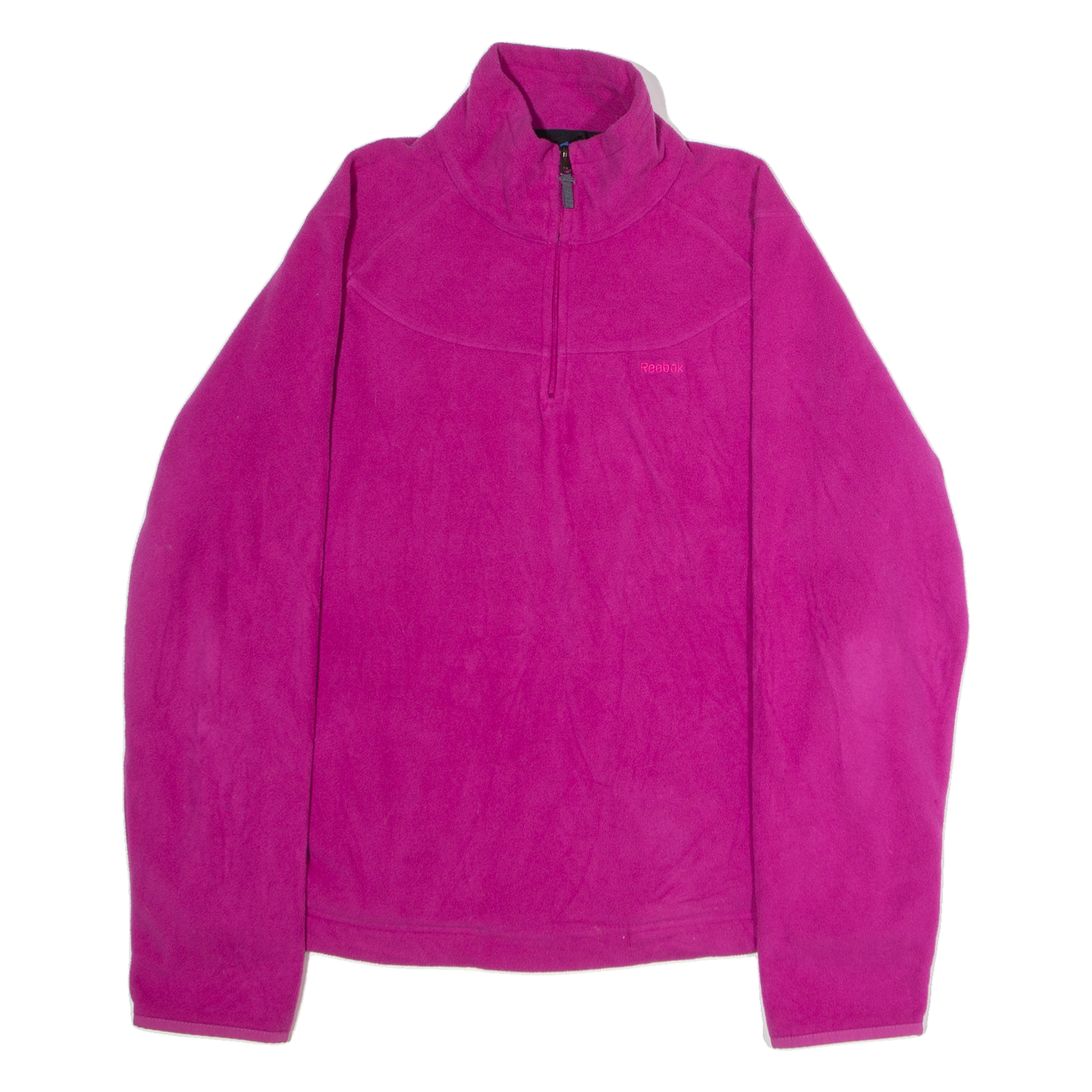 REEBOK Womens Fleece Pink 1/4 Zip L Refurbished - N/A refurbished available on Cerqular