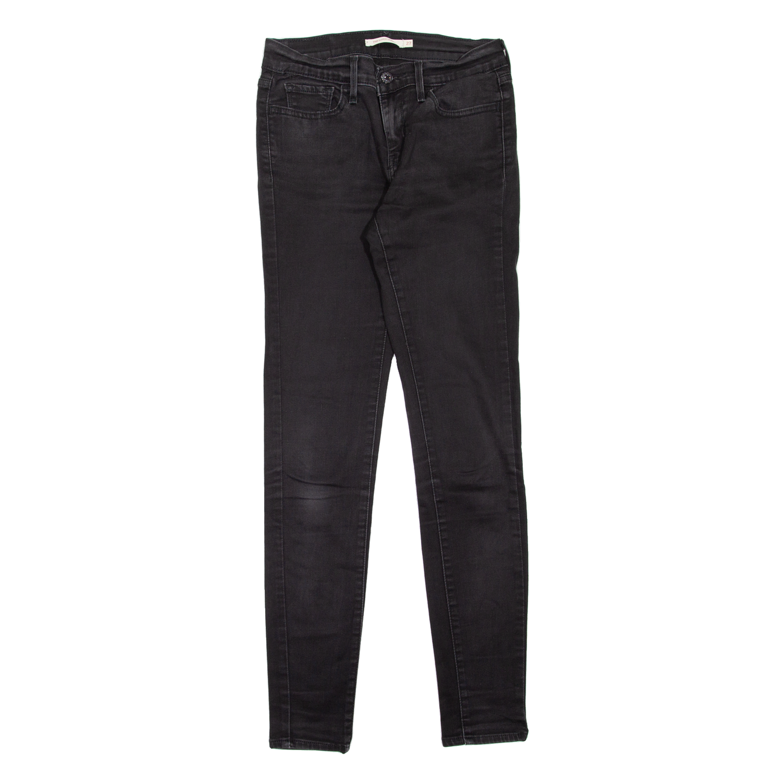 LEVI'S 710 Womens Jeans Black Slim Skinny W24 L30 Refurbished - N/A refurbished available on Cerqular