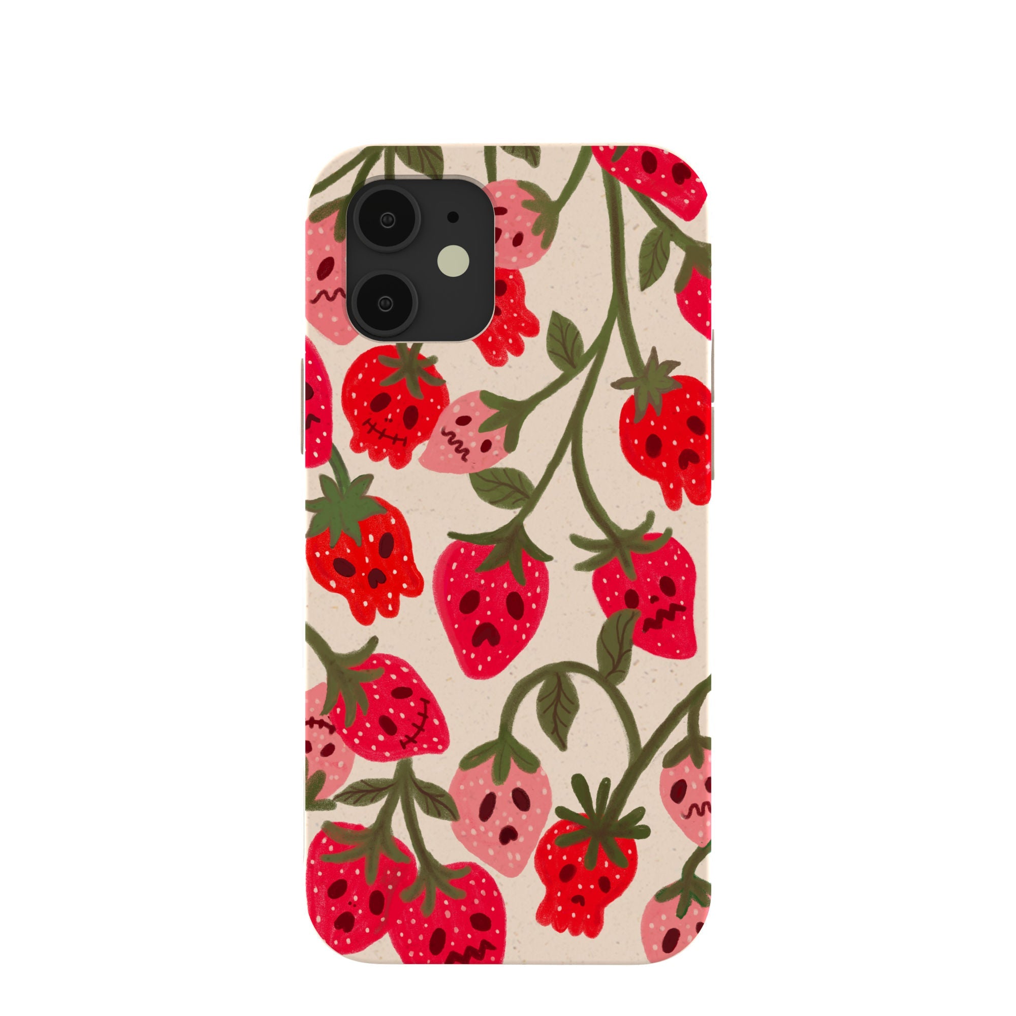 Seashell Strawboories iPhone 12/ iPhone 12 Pro Case Refurbished - Pela Case refurbished available on Cerqular