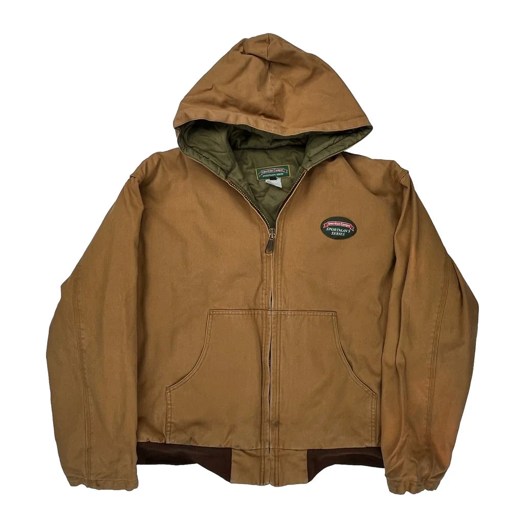 American Camper Jacket - Large Brown Cotton Refurbished - Thrifted (note: this is a term often used to describe second- refurbished available on Cerqular