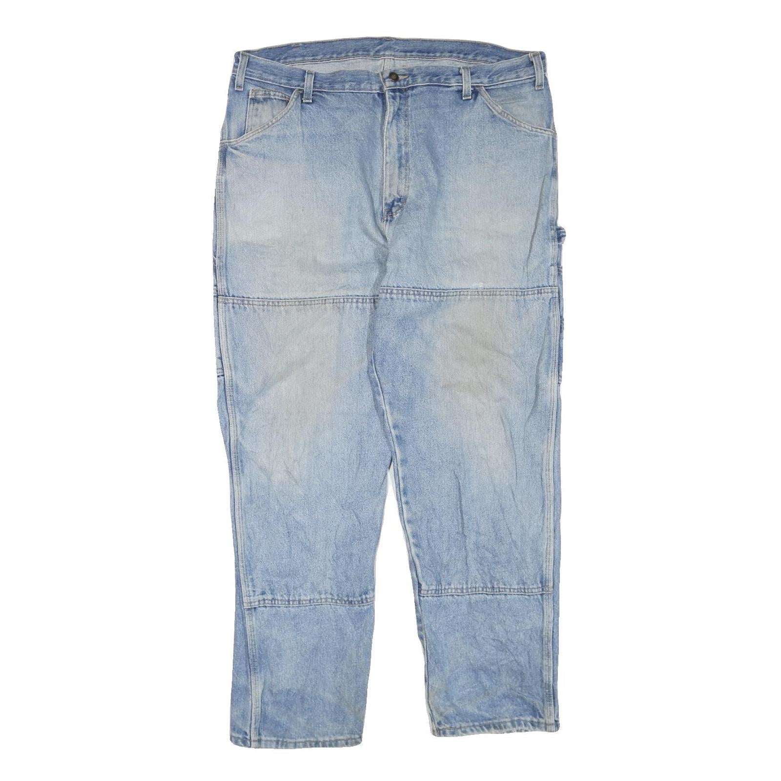 DICKIES Mens Regular Blue Denim Rinse W38 L30 Workwear Carpenter Jeans Refurbished - N/A refurbished available on Cerqular