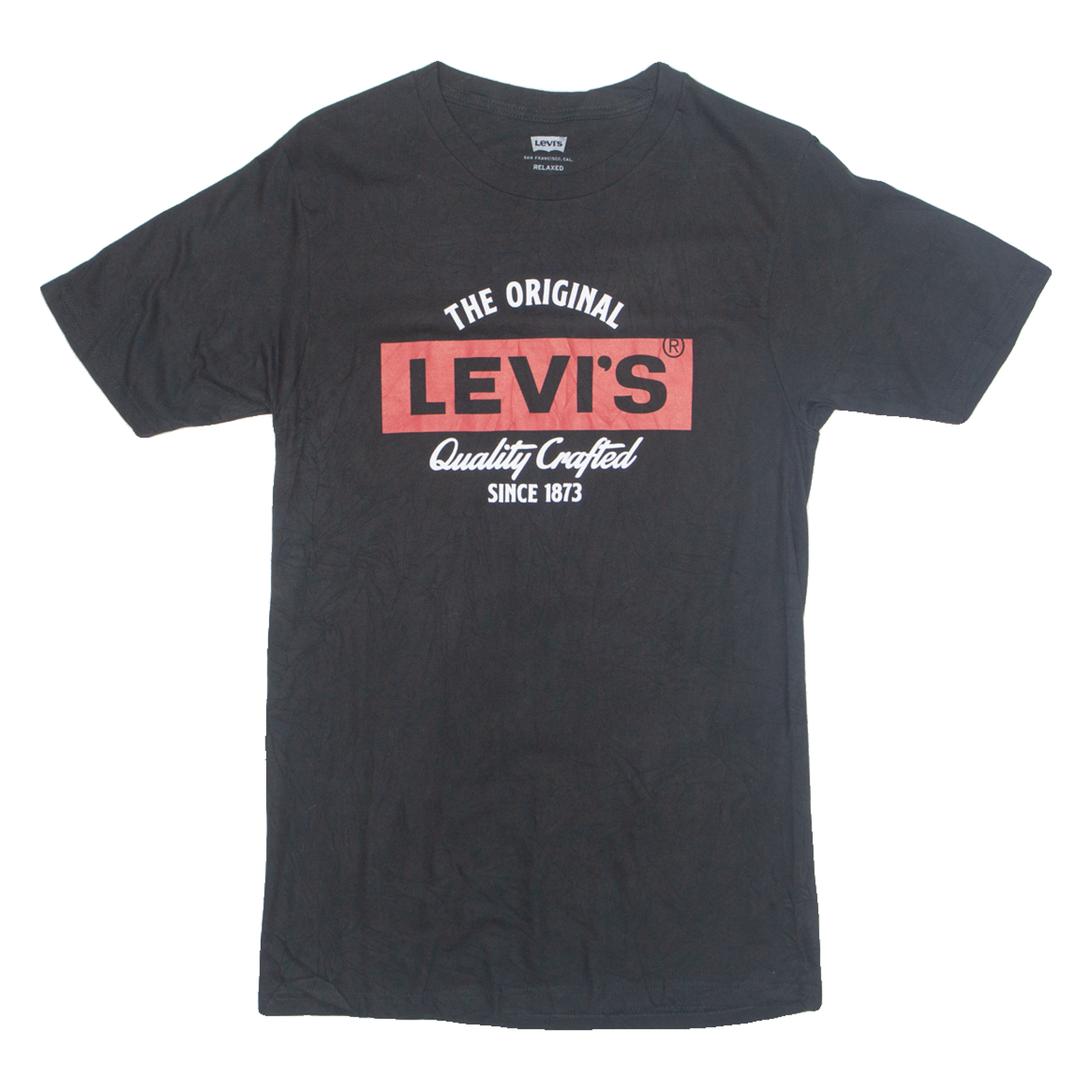 LEVI'S Mens T-Shirt Black S Refurbished - N/A refurbished available on Cerqular