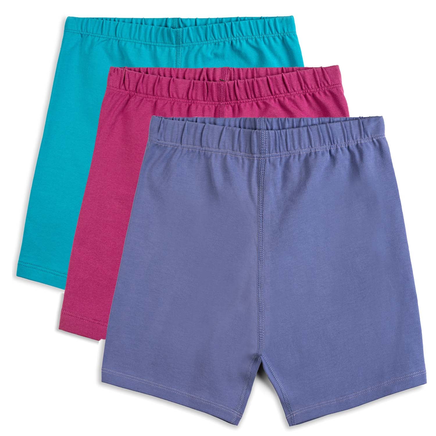 Kids Biker Shorts - Organic Cotton, 3 Pack | Color: Bright Lights | Size: X-Large (12) Refurbished - N/A (Note: There is no well-known brand named "M refurbished available on Cerqular