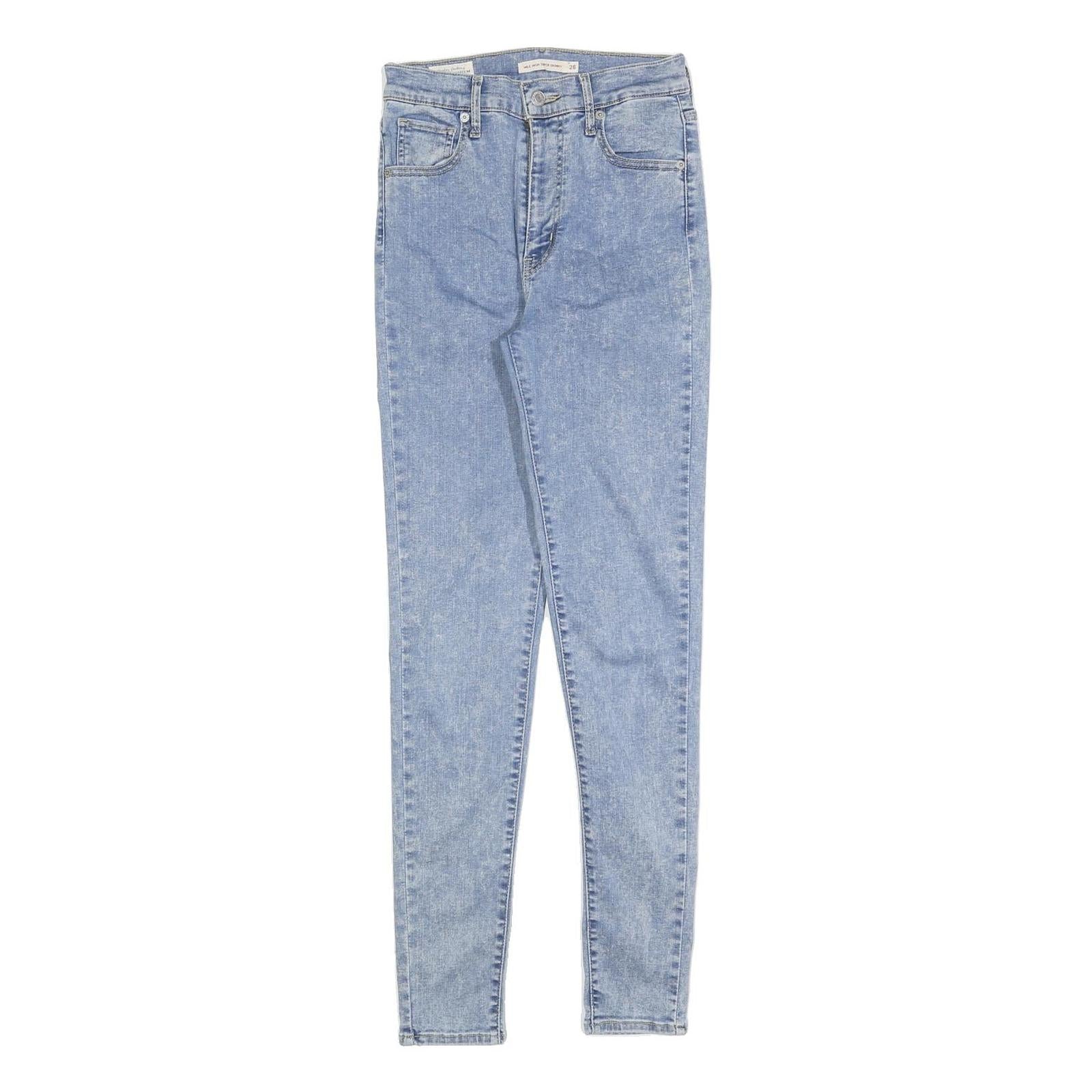 LEVI'S Womens Jeans Blue Slim Skinny Denim Light W26 L30 Stretch Cotton Blend Refurbished - N/A refurbished available on Cerqular