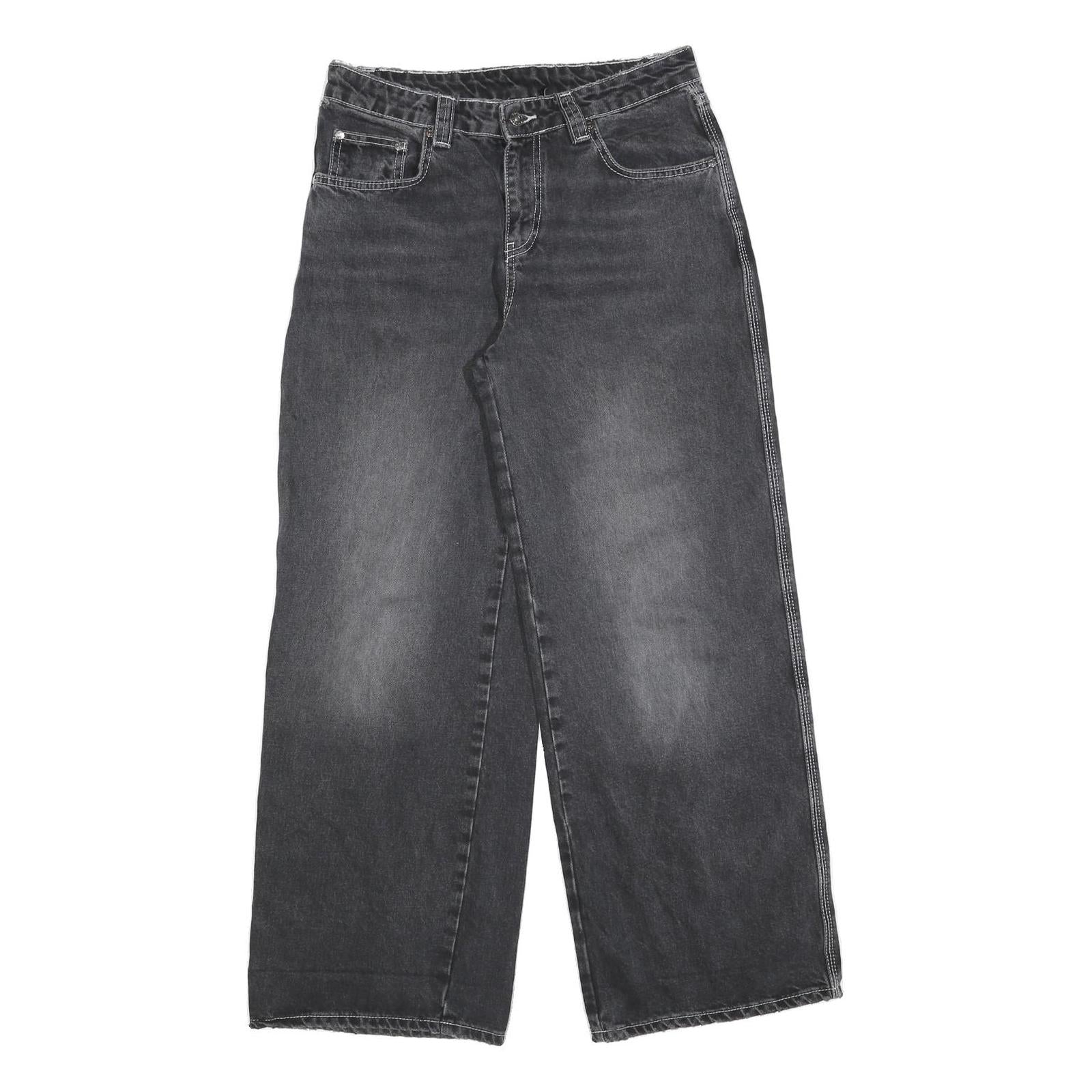 KICKERS Womens Jeans Black Relaxed Wide-Leg Denim Medium W31 L30 Stylish Casual Refurbished - N/A refurbished available on Cerqular