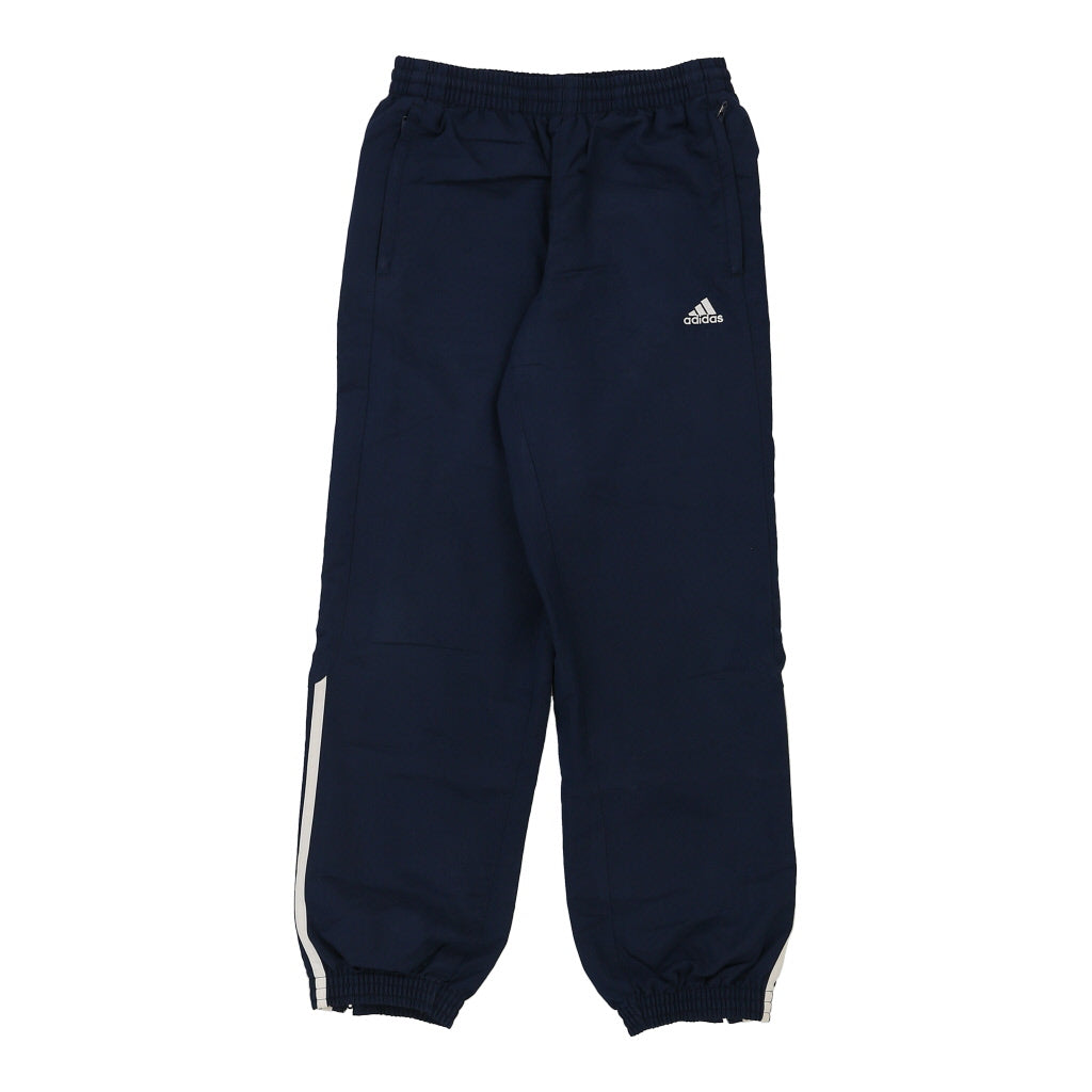 Age 11-12 Adidas Tracksuit - Medium Navy Polyester Refurbished - Thrifted (note: this is a term often used to describe second- refurbished available on Cerqular