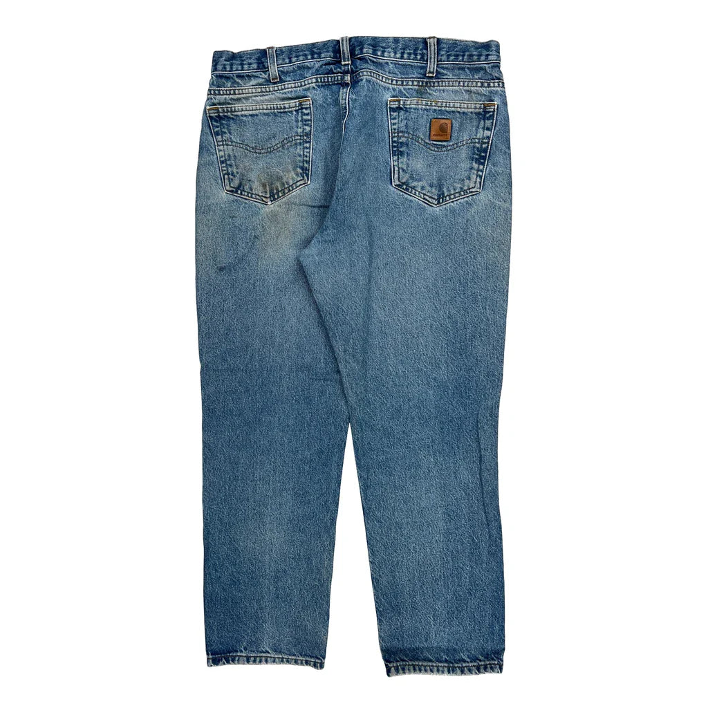 Carhartt Jeans - 36W 30L Blue Cotton Refurbished - Thrifted (note: this is a term often used to describe second- refurbished available on Cerqular